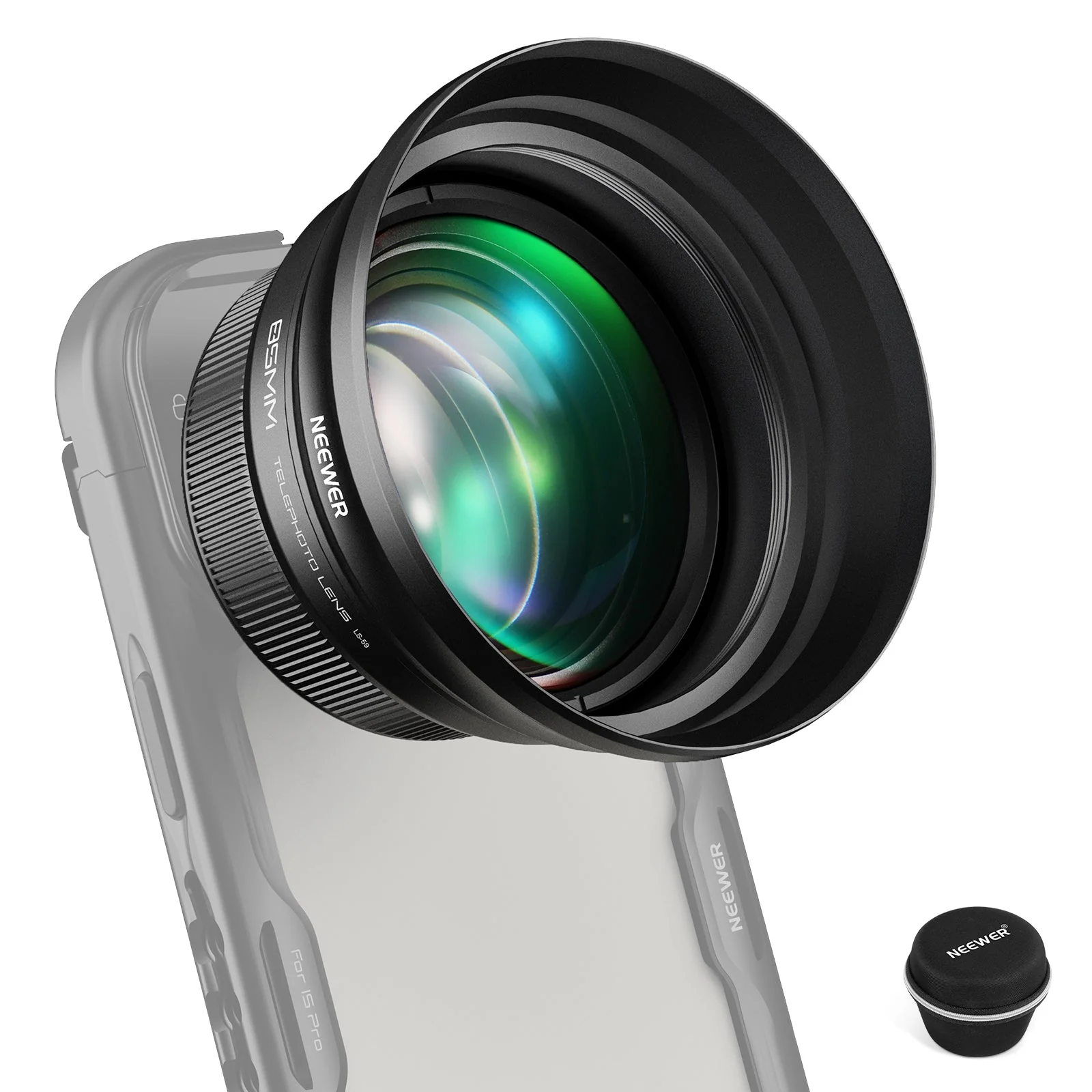 NEEWER LS-59 85mm HD Telephoto Lens with 17mm Lens Thread - Image 9