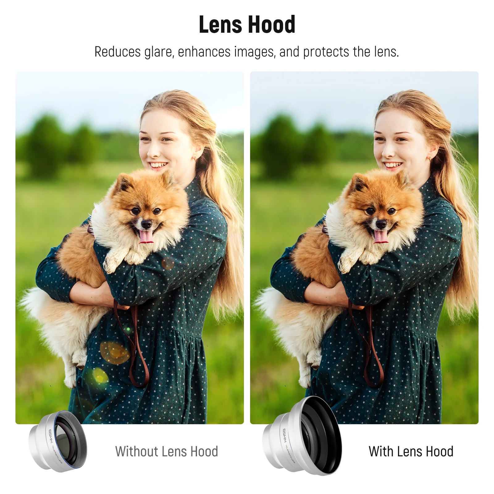 NEEWER LS-66 65mm HD Telephoto Phone Lens with 17mm Thread & Lens Hood - Image 13