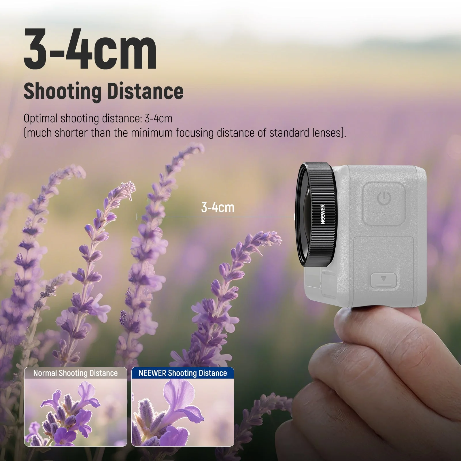 NEEWER LS-68 2X Macro Lens For DJI Osmo Nano/Action 5 Pro/4 - Image 4