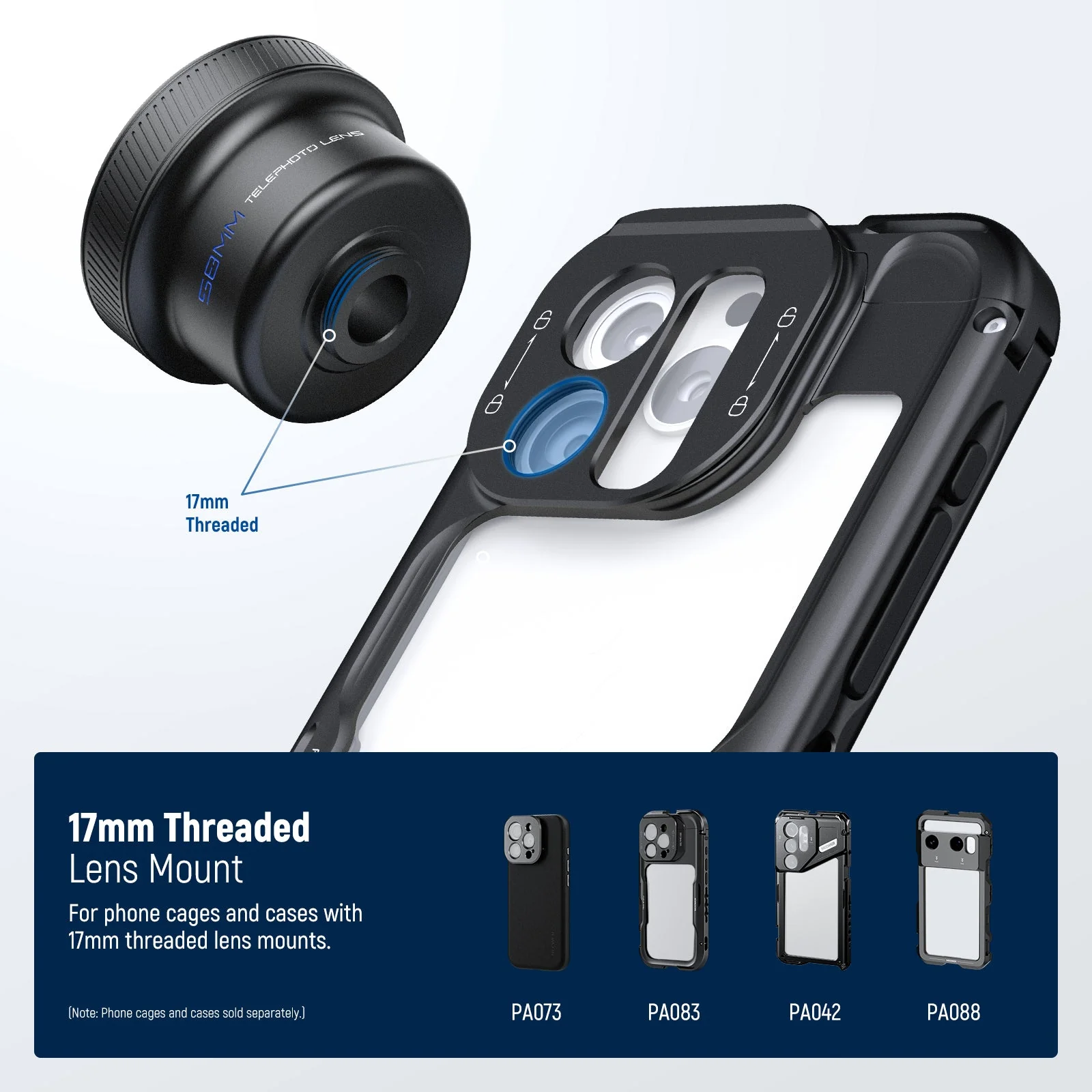 NEEWER LS-71 58mm Telephoto Phone Lens with 17mm Threaded Clip - Image 7