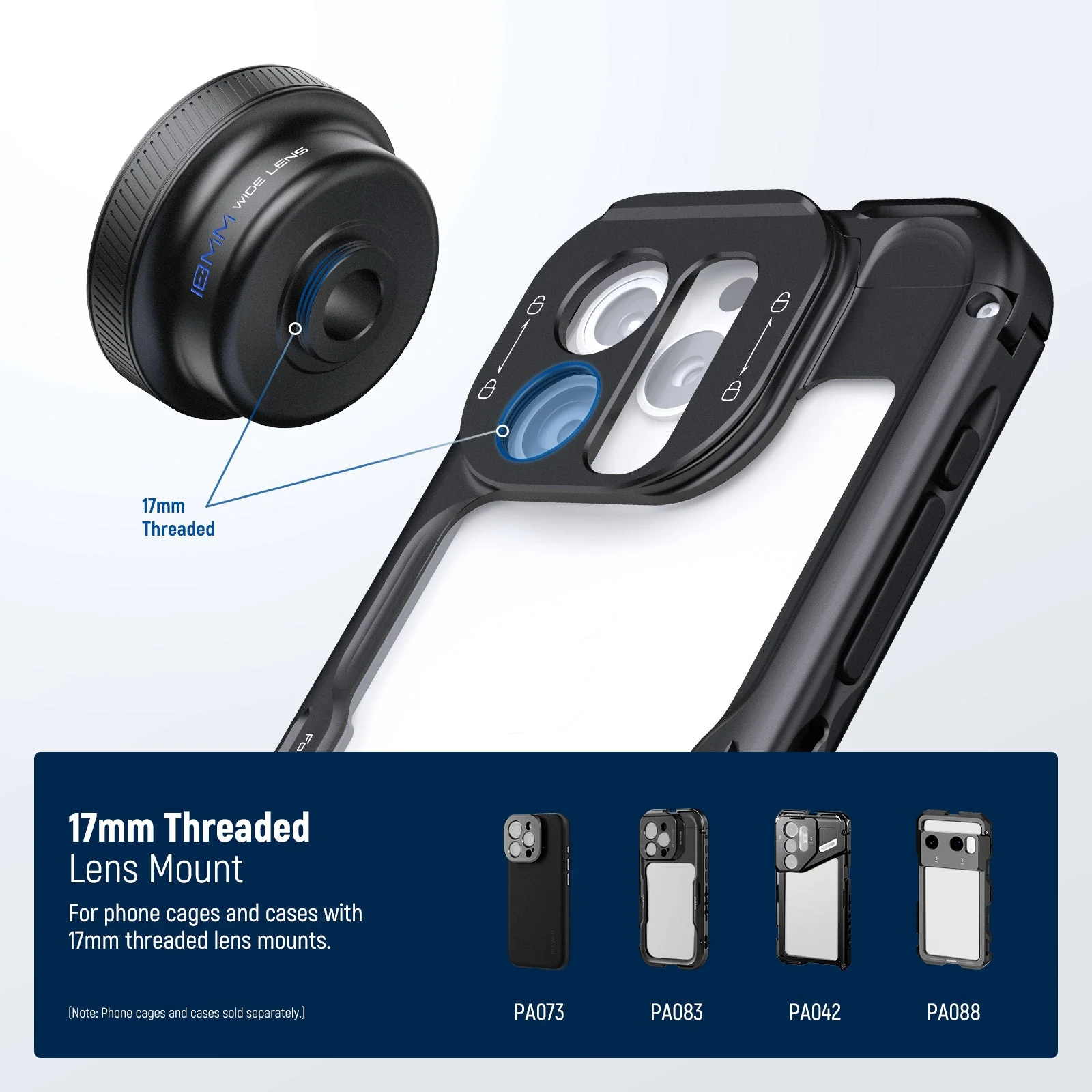 NEEWER LS-72 100° FOV 18mm Wide Angle Lens with 17mm Threaded Clip - Image 7