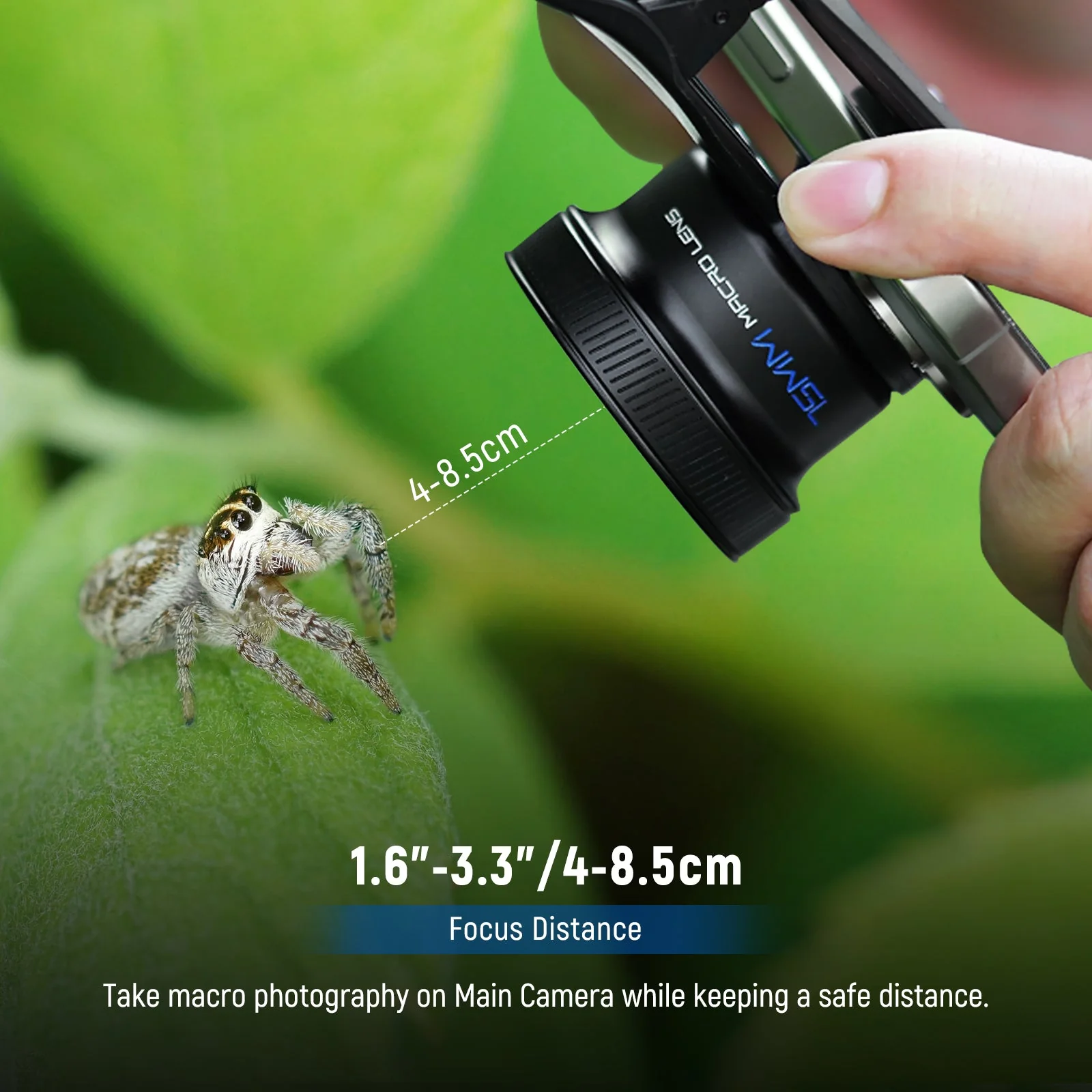 NEEWER LS-73 75mm Macro Phone Lens with 17mm Threaded Clip - Image 2