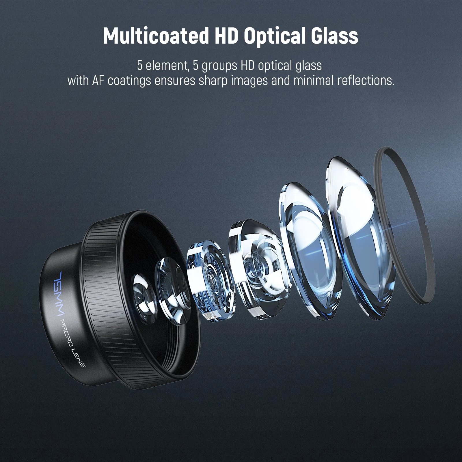 NEEWER LS-73 75mm Macro Phone Lens with 17mm Threaded Clip - Image 5