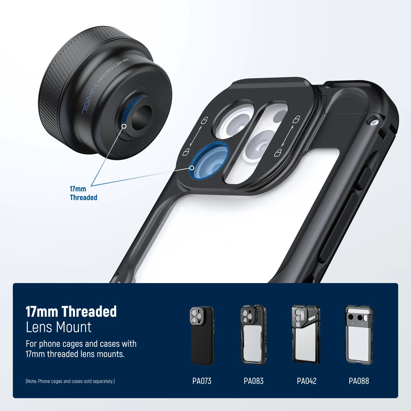NEEWER LS-73 75mm Macro Phone Lens with 17mm Threaded Clip - Image 6