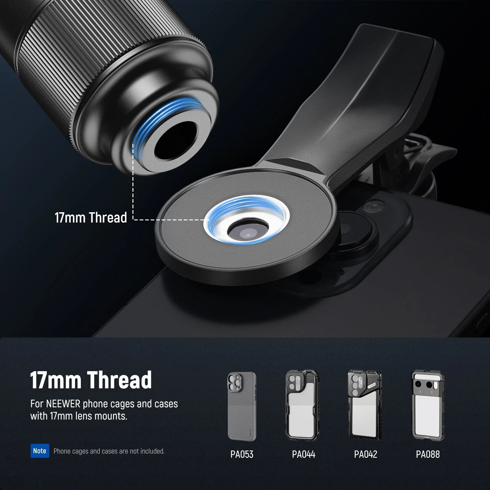 NEEWER LS-78 400mm Phone Telephoto Lens with 17mm Lens Clip - Image 8