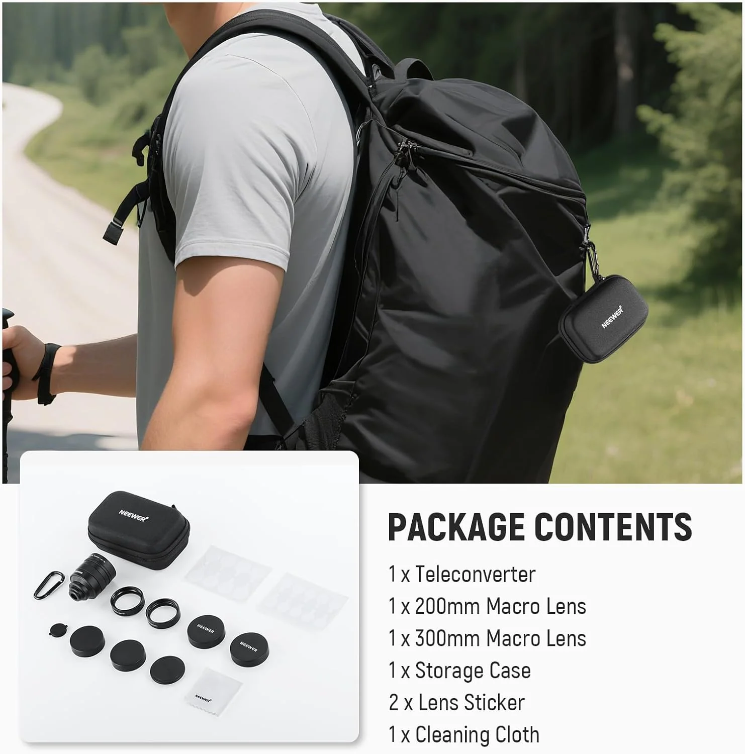 NEEWER LS-79 2X Lens Converter for Phone Telephoto Camera Lens - Image 17