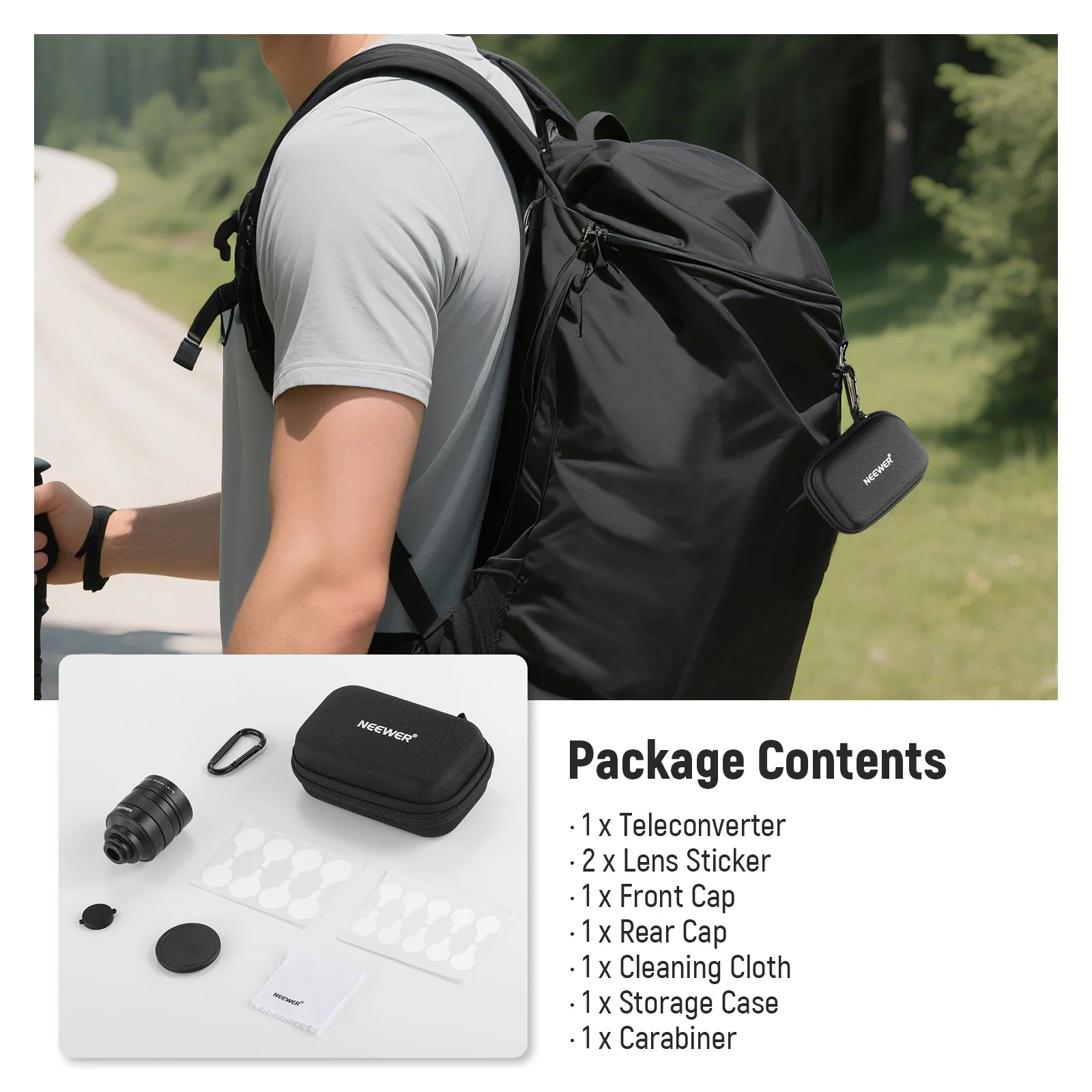 NEEWER LS-79 2X Lens Converter for Phone Telephoto Camera Lens - Image 8