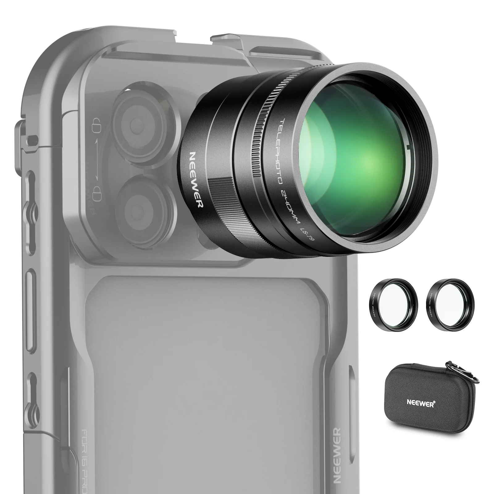 NEEWER LS-79 2X Lens Converter for Phone Telephoto Camera Lens - Image 9