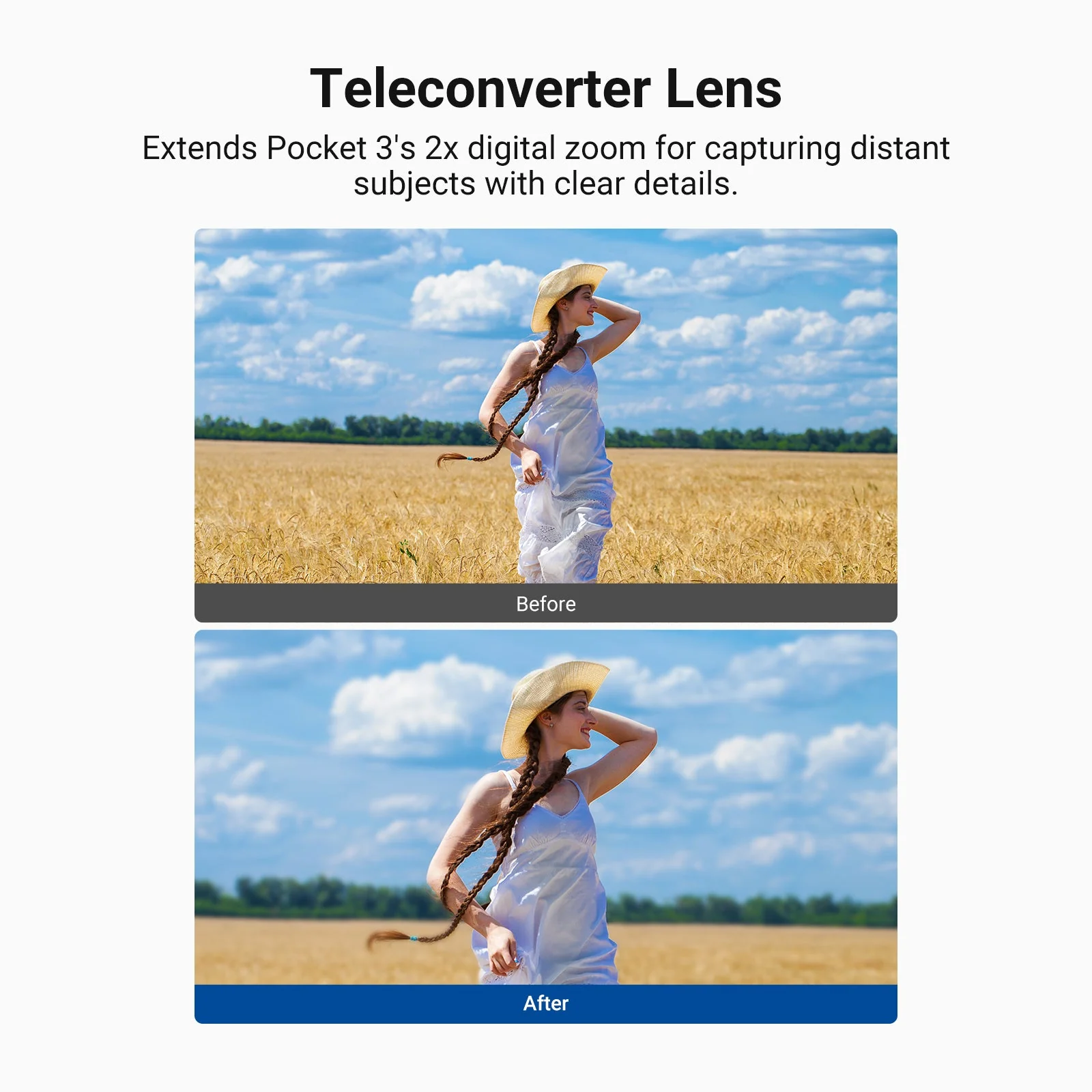 NEEWER LS-84 2X Teleconverter Lens For DJI Osmo Pocket 4 / Pocket 3 - Image 3
