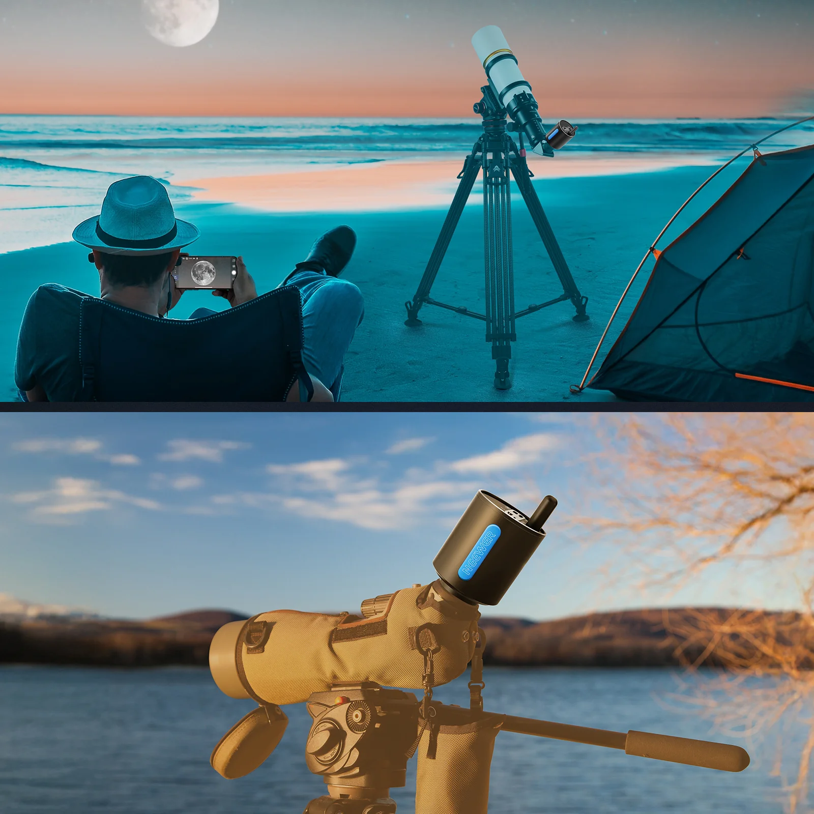 NEEWER LS-T22 1.25" Electronic Telescope Eyepiece with App Control - Image 9