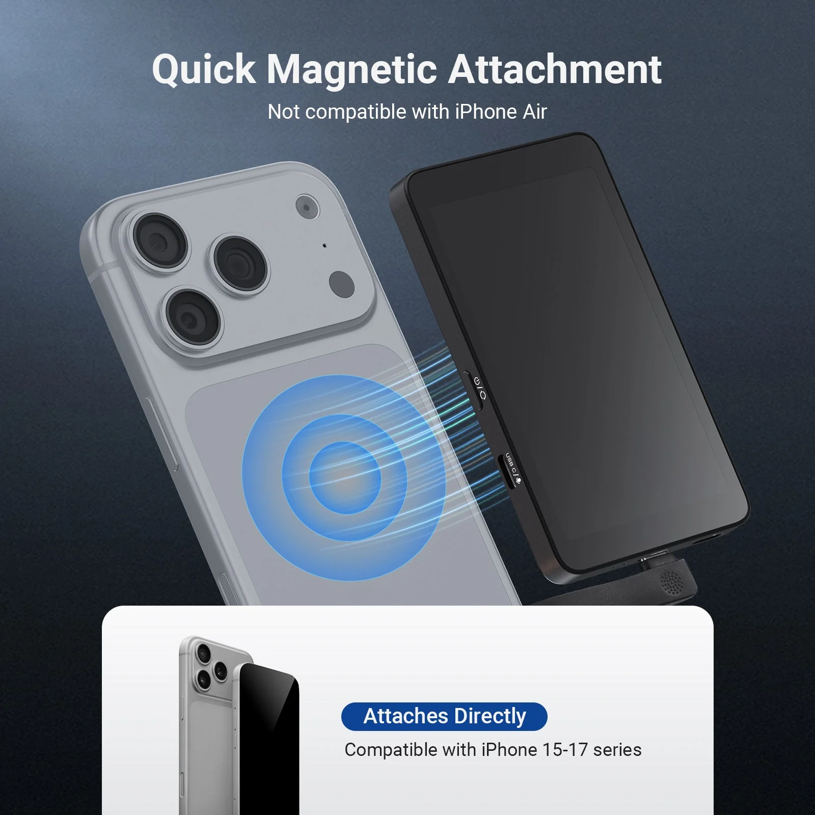 NEEWER BASICS M4C 4" Magnetic Vlog Selfie Monitor Screen - Image 4