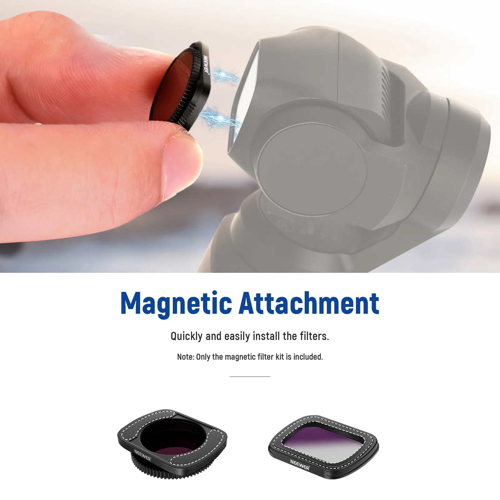 NEEWER Magnetic Lens Filter Kit Compatible with DJI Osmo Pocket Camera - Image 5