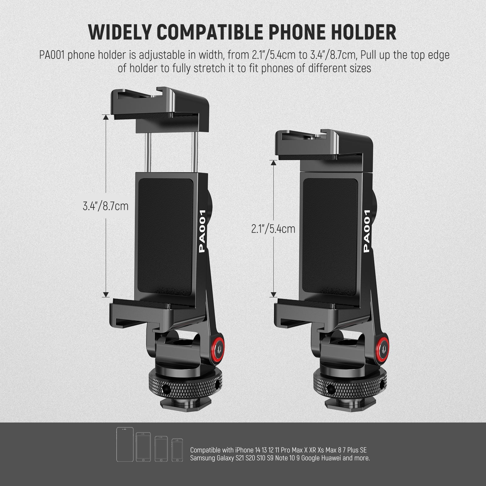 NEEWER Metal Phone Tripod Mount Adapter - Image 4