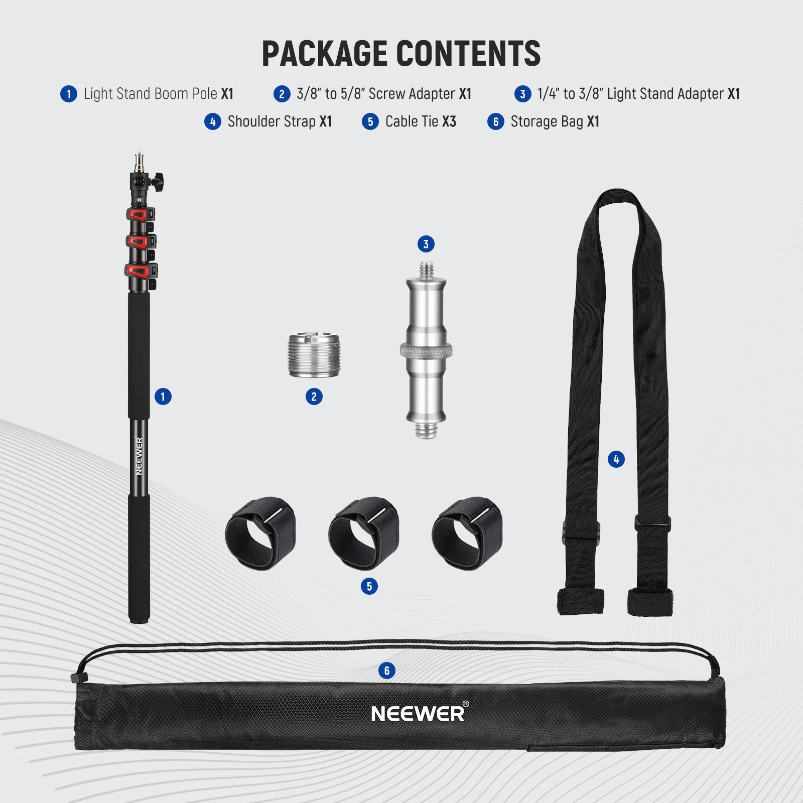 NEEWER MS-230C 7.5ft/230cm Boom Pole Stand - Image 7