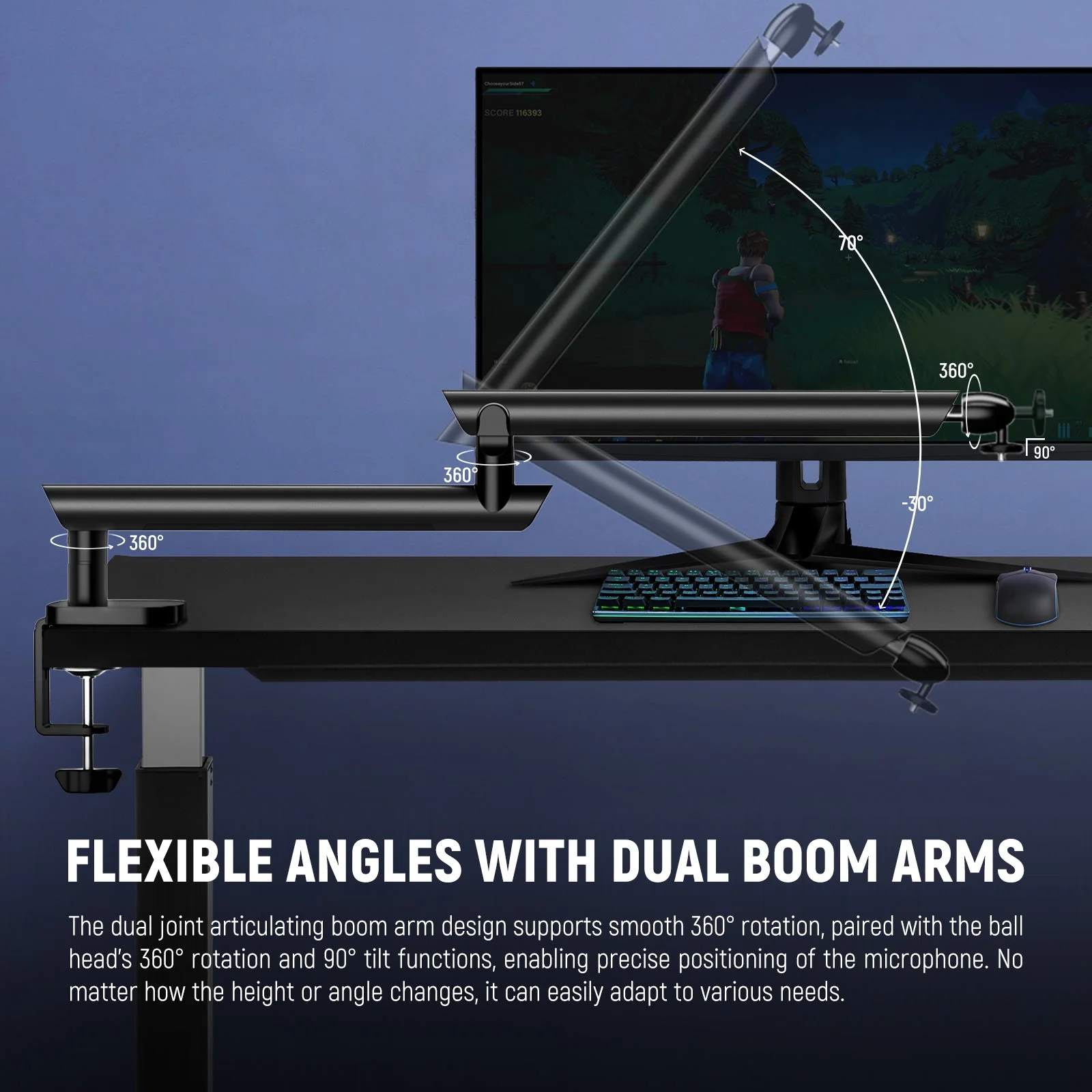 NEEWER MS007 Low Profile Mic Stand - Image 3