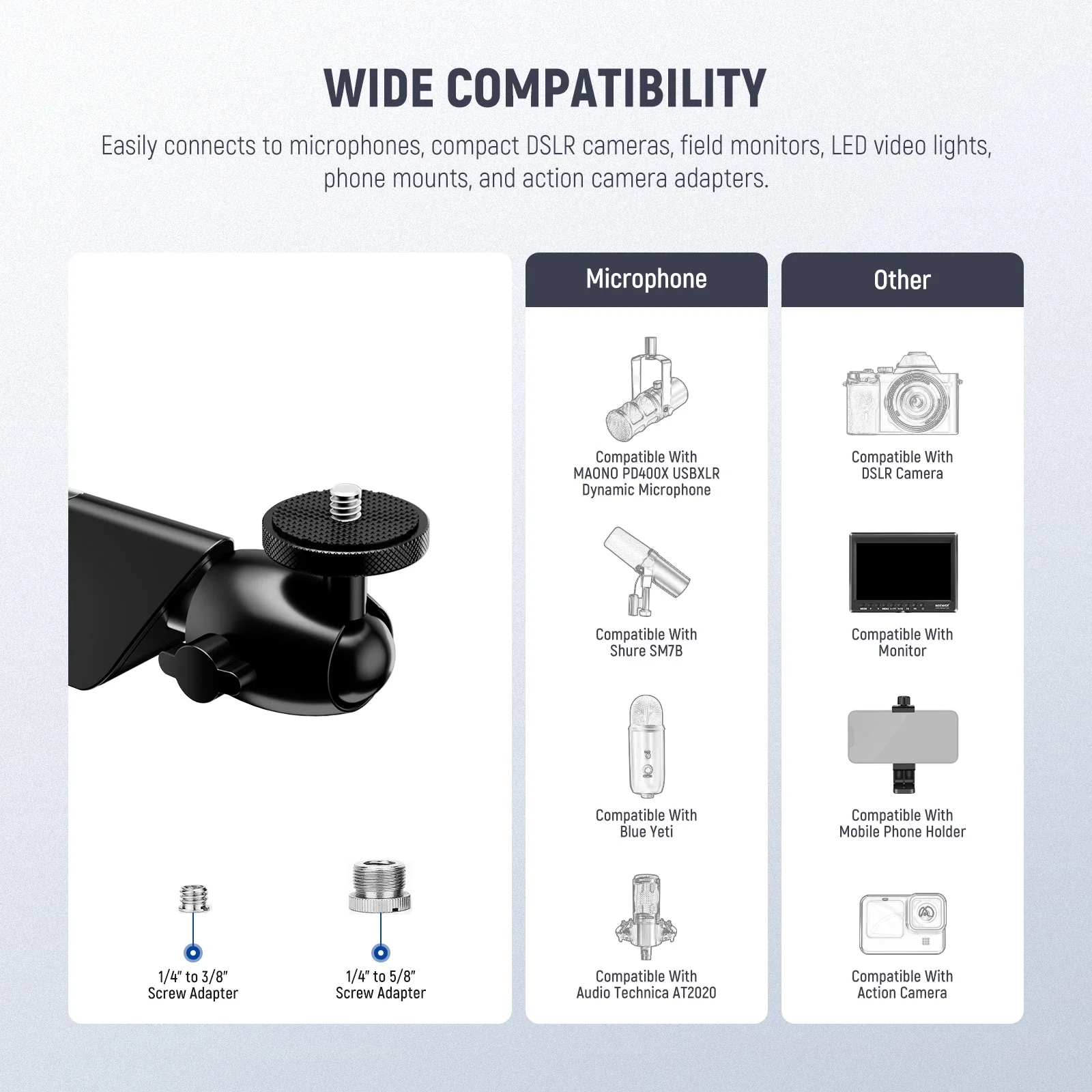 NEEWER MS007 Low Profile Mic Stand - Image 5