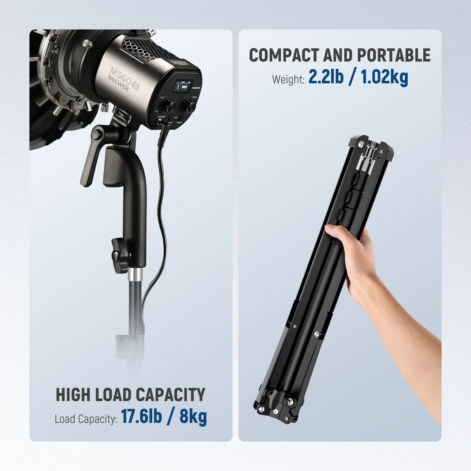 NEEWER MS010 Microphone Stand Tripod - Image 6