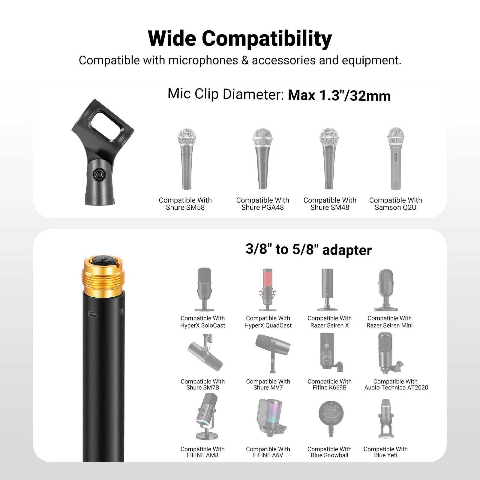 NEEWER MS015 Desktop Microphone Stand - Image 5