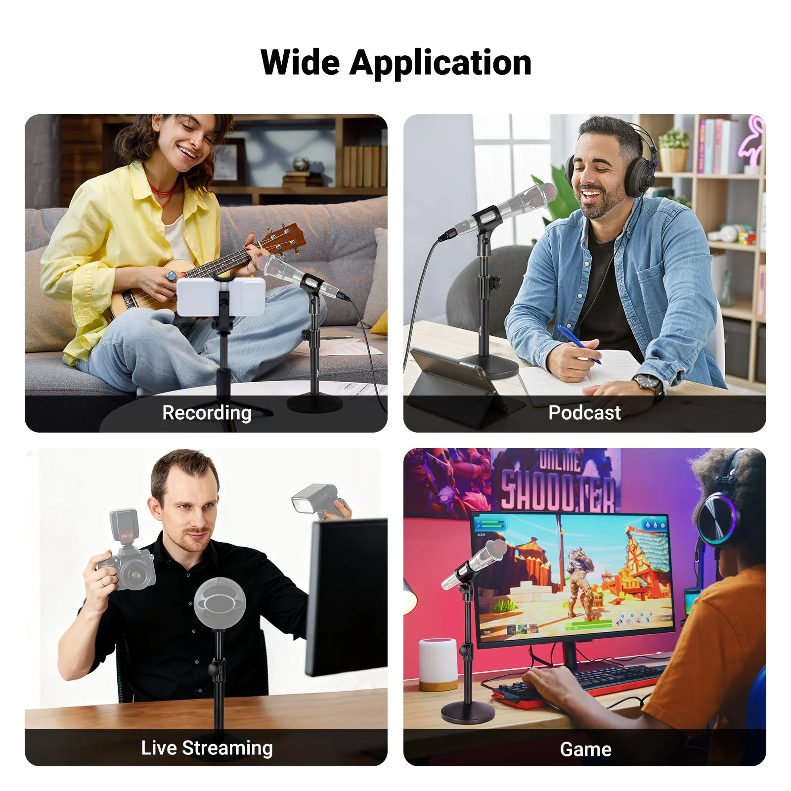 NEEWER MS015 Desktop Microphone Stand - Image 6