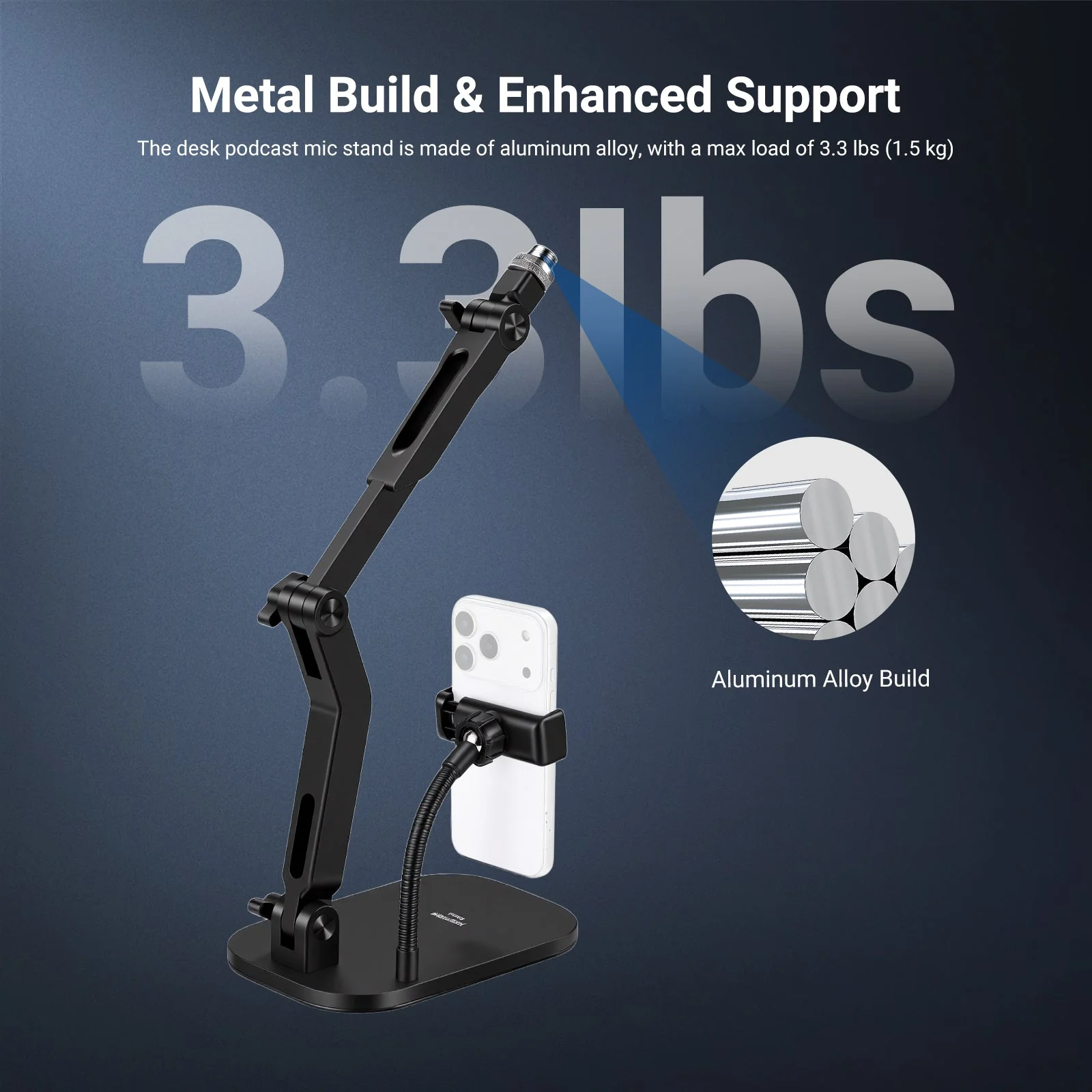 NEEWER MS022 Desk Microphone Stand - Image 4
