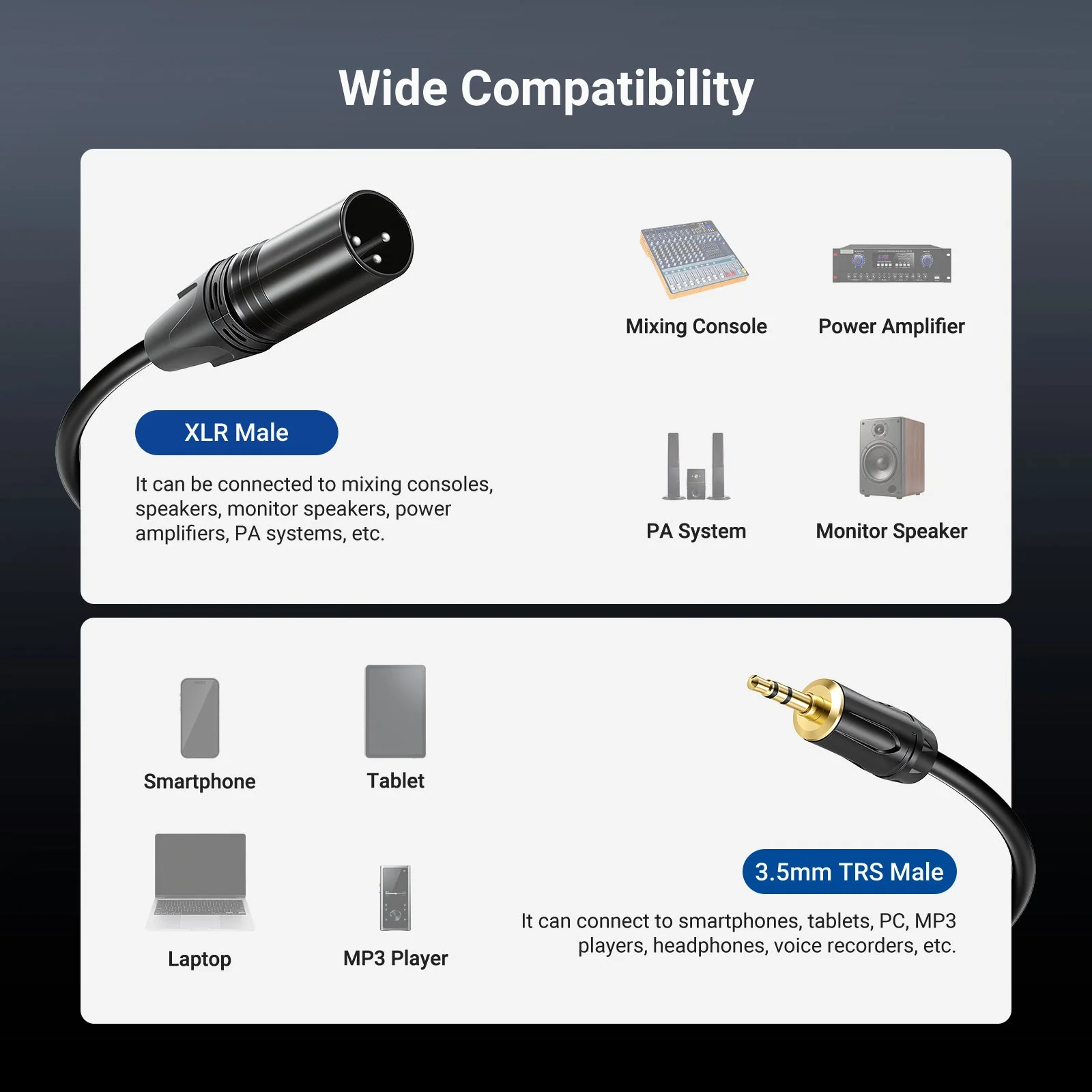 NEEWER MS023 3.5mm to XLR Cable - Image 17