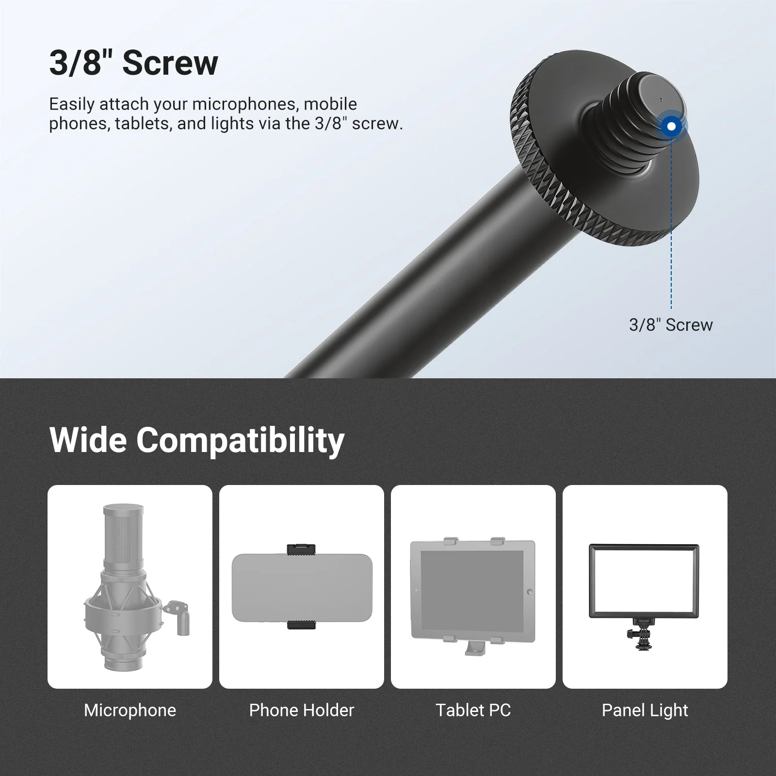 NEEWER MS041 Boom Arm for Mic Stand - Image 3