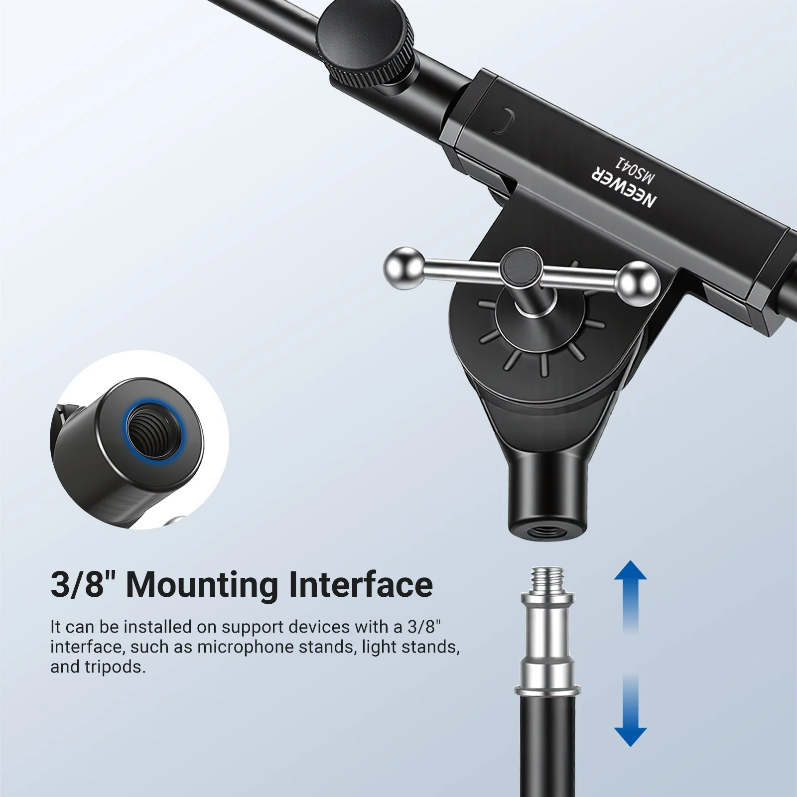 NEEWER MS041 Boom Arm for Mic Stand - Image 5