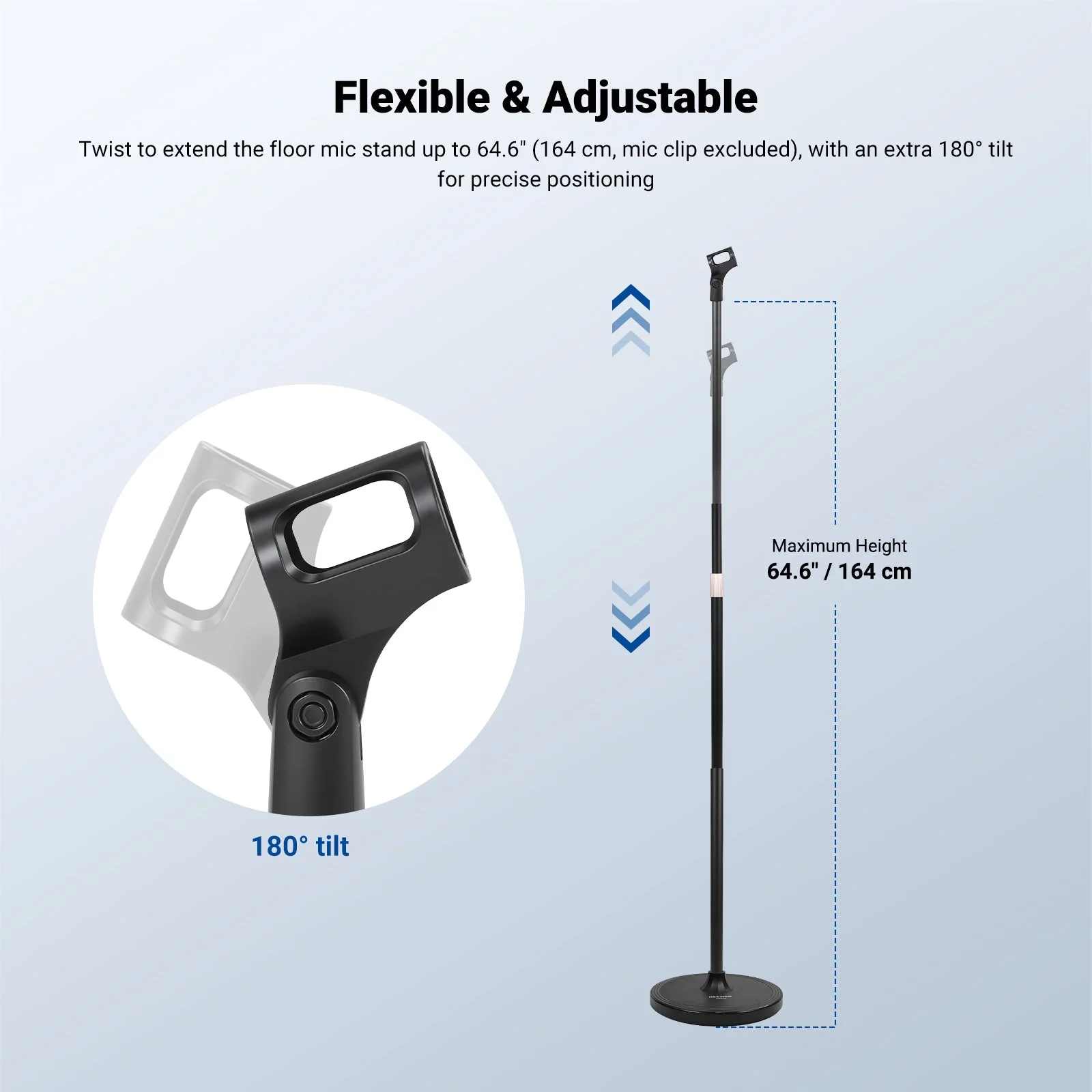 NEEWER MS045 Microphone Floor Stand - Image 3