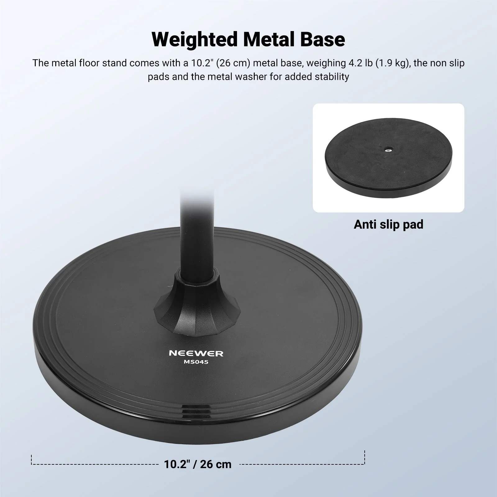 NEEWER MS045 Microphone Floor Stand - Image 5