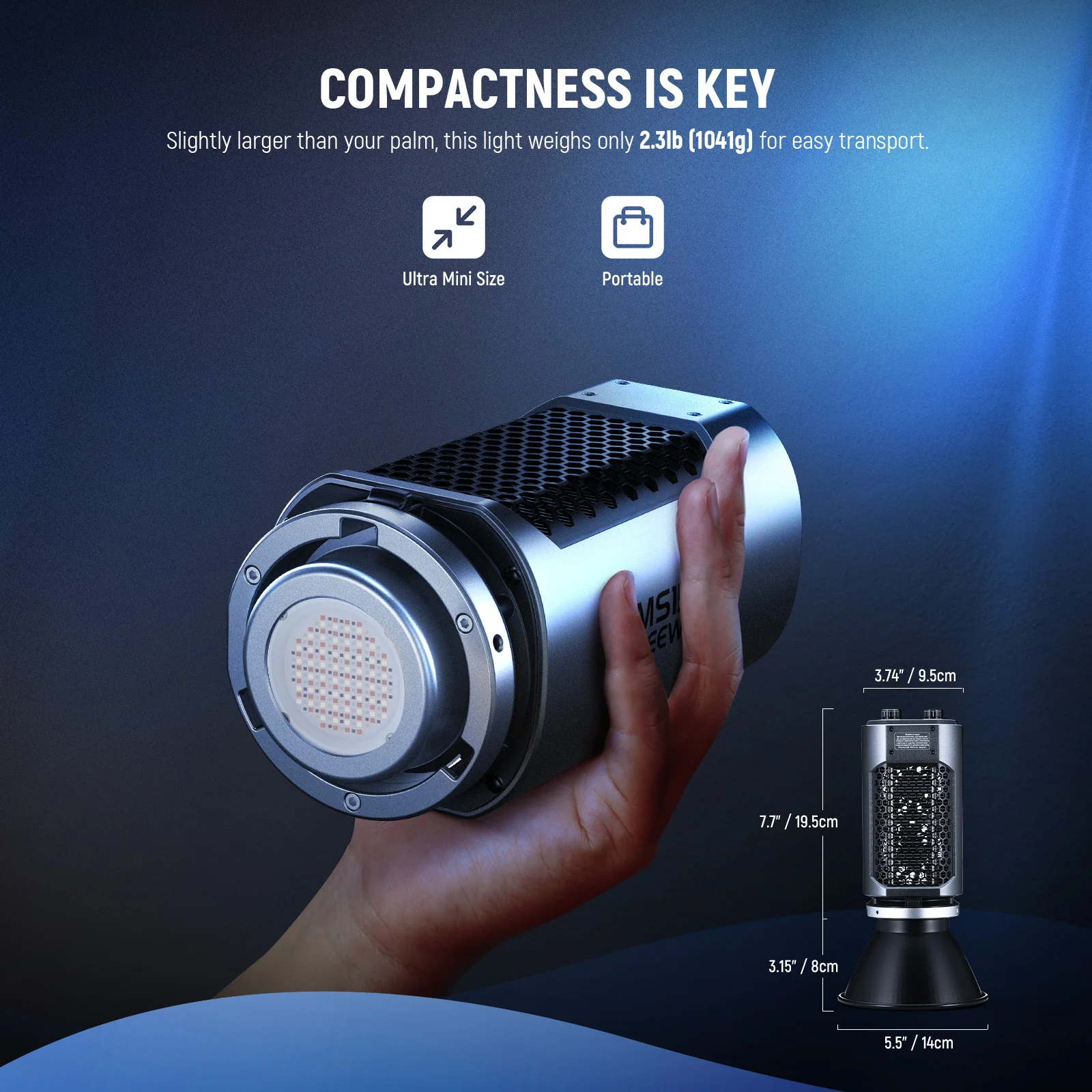 NEEWER MS150C 150W RGB Portable LED Video Light - Image 3