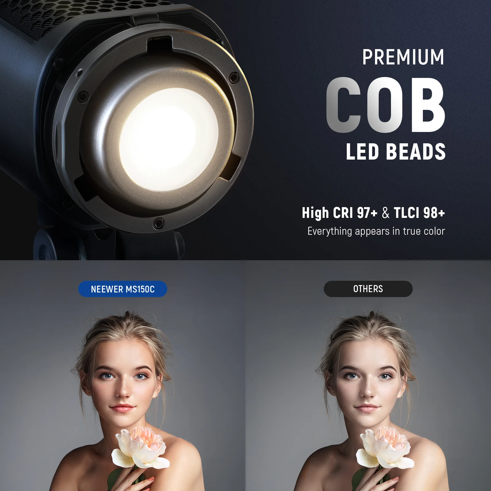 NEEWER MS150C 150W RGB Portable LED Video Light - Image 4