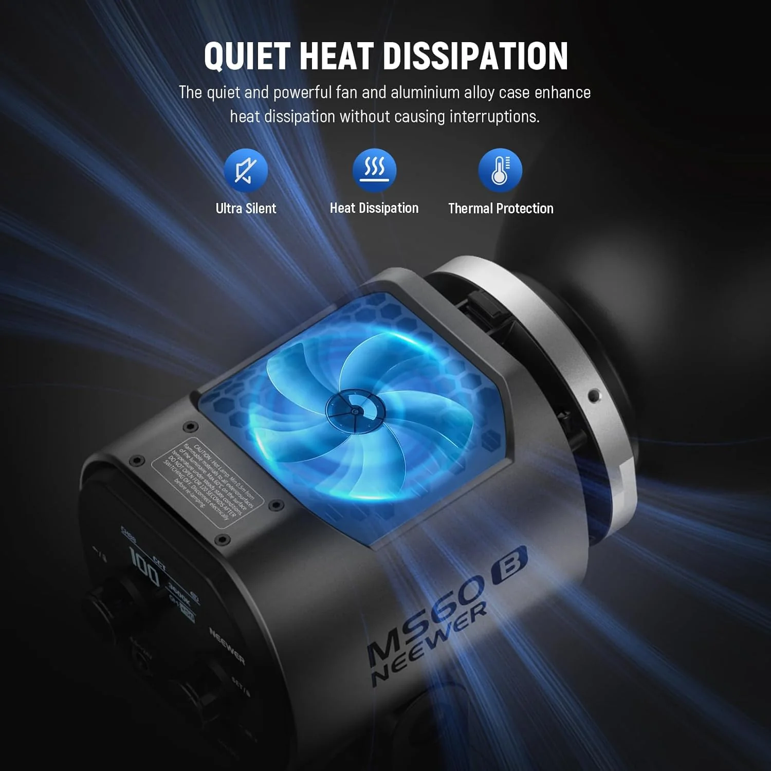 NEEWER MS60B 65W Bi-Color Portable LED Video Light Handheld Spotlight - Image 16