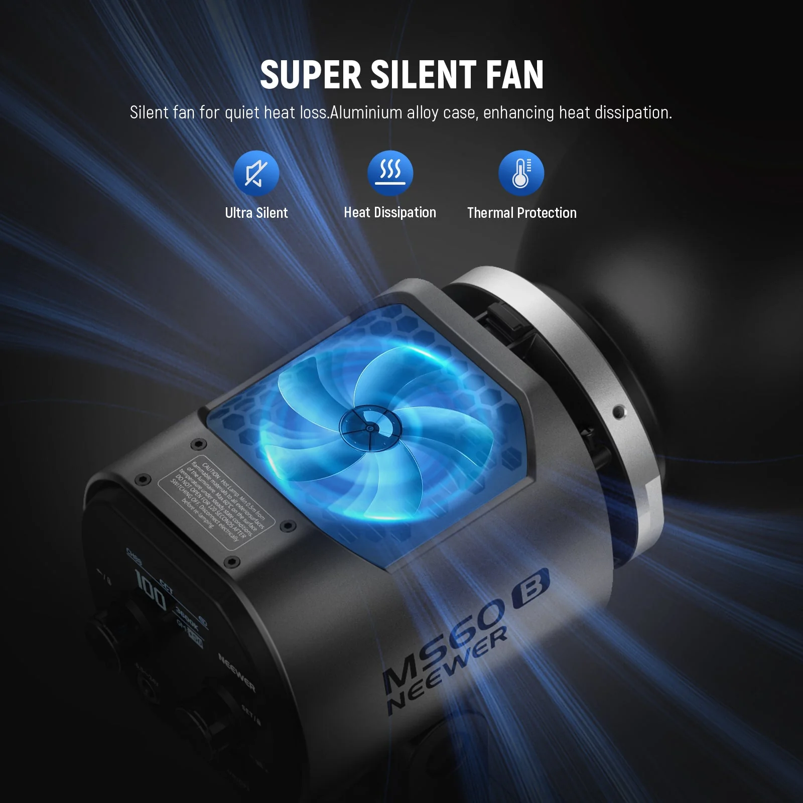 NEEWER MS60B 65W Bi-Color Portable LED Video Light Handheld Spotlight - Image 7