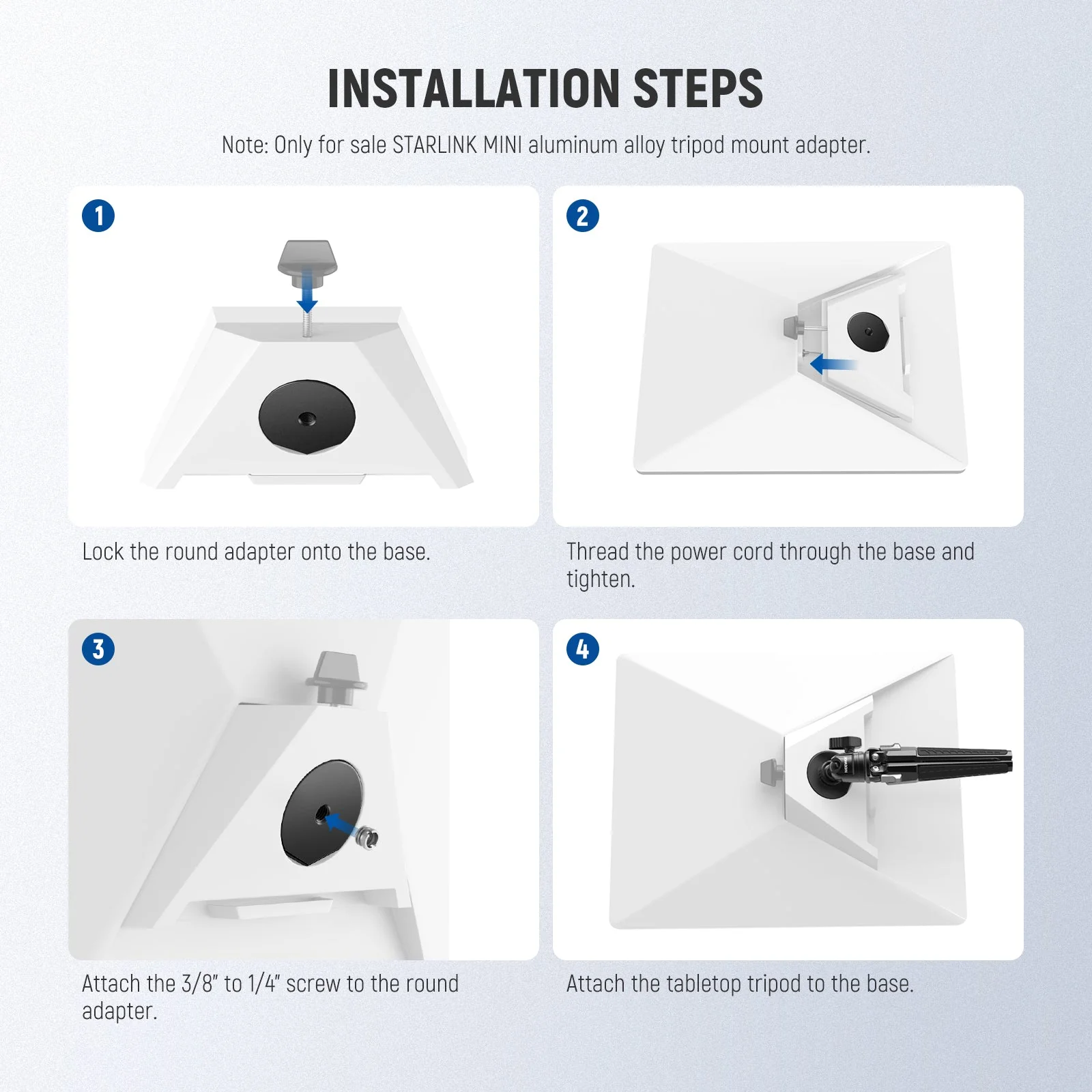 NEEWER NA02 Satellite Tripod Adapter For Starlink Mini - Image 6