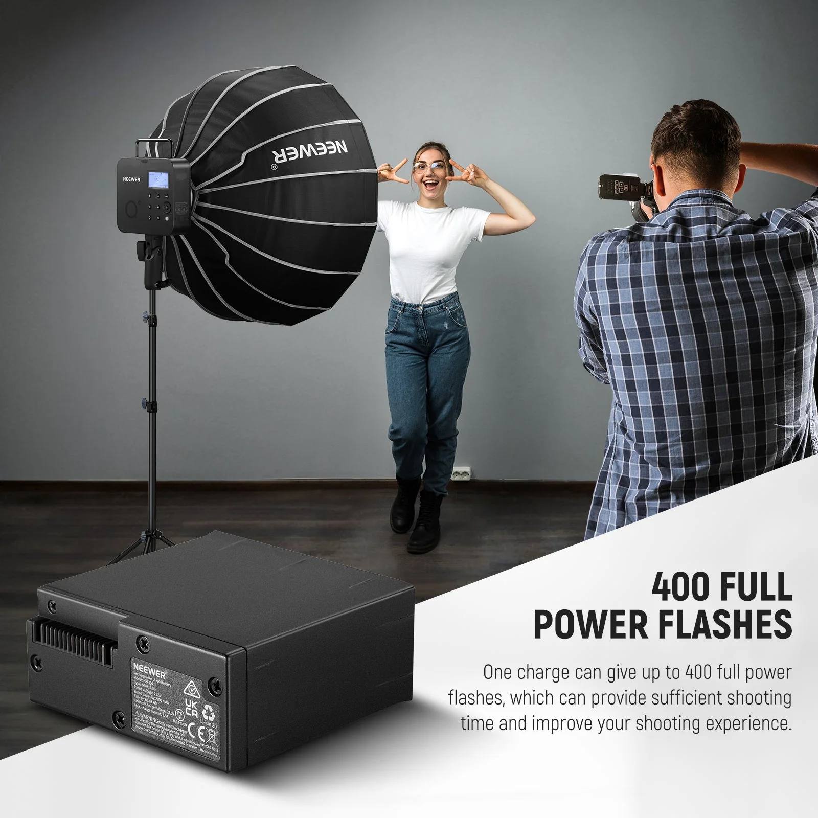 NEEWER NB-Q4 2800mAh Li ion Battery for Q4 Flash - Image 3