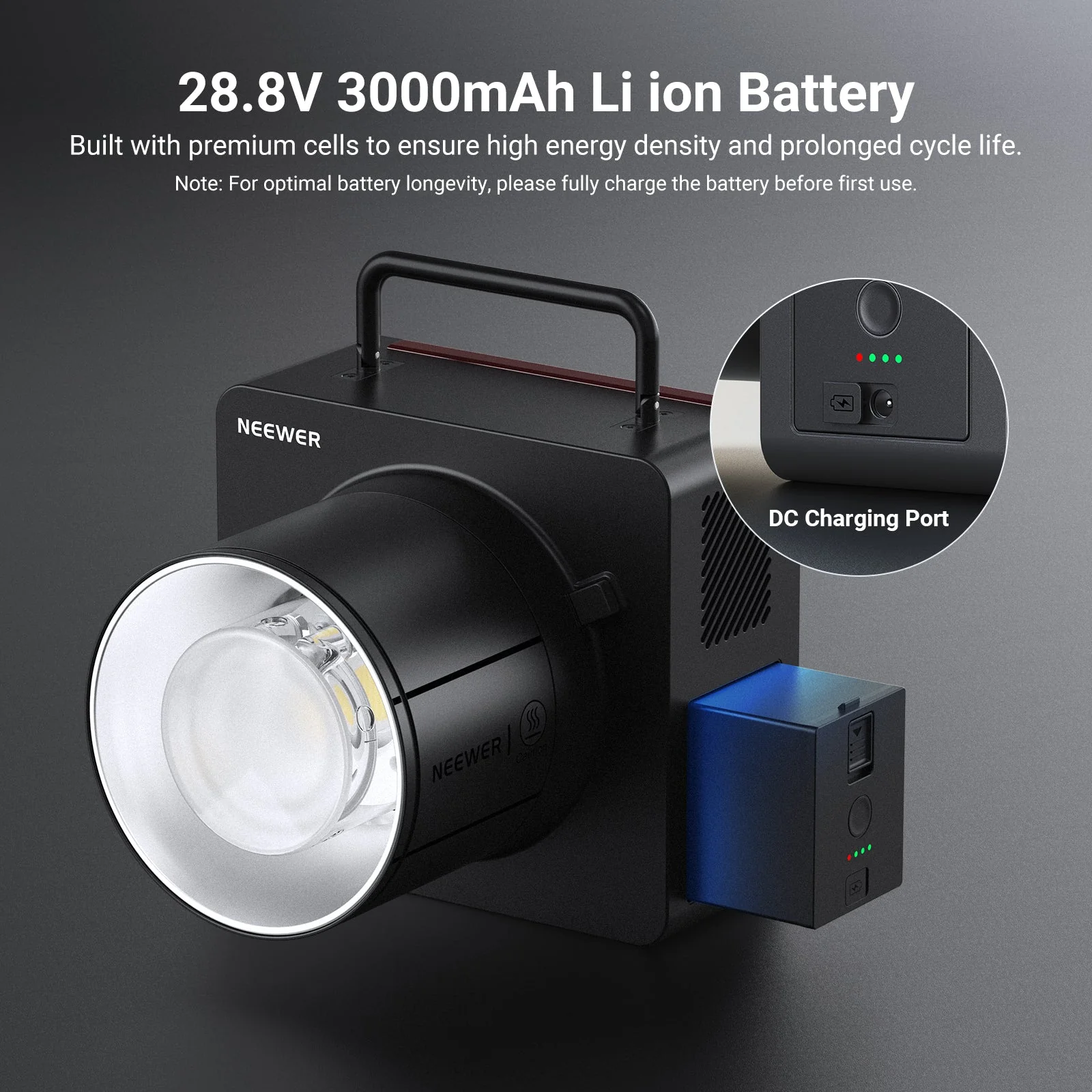 NEEWER NB-Q6 Lithium Battery For Q6 Flash - Image 4