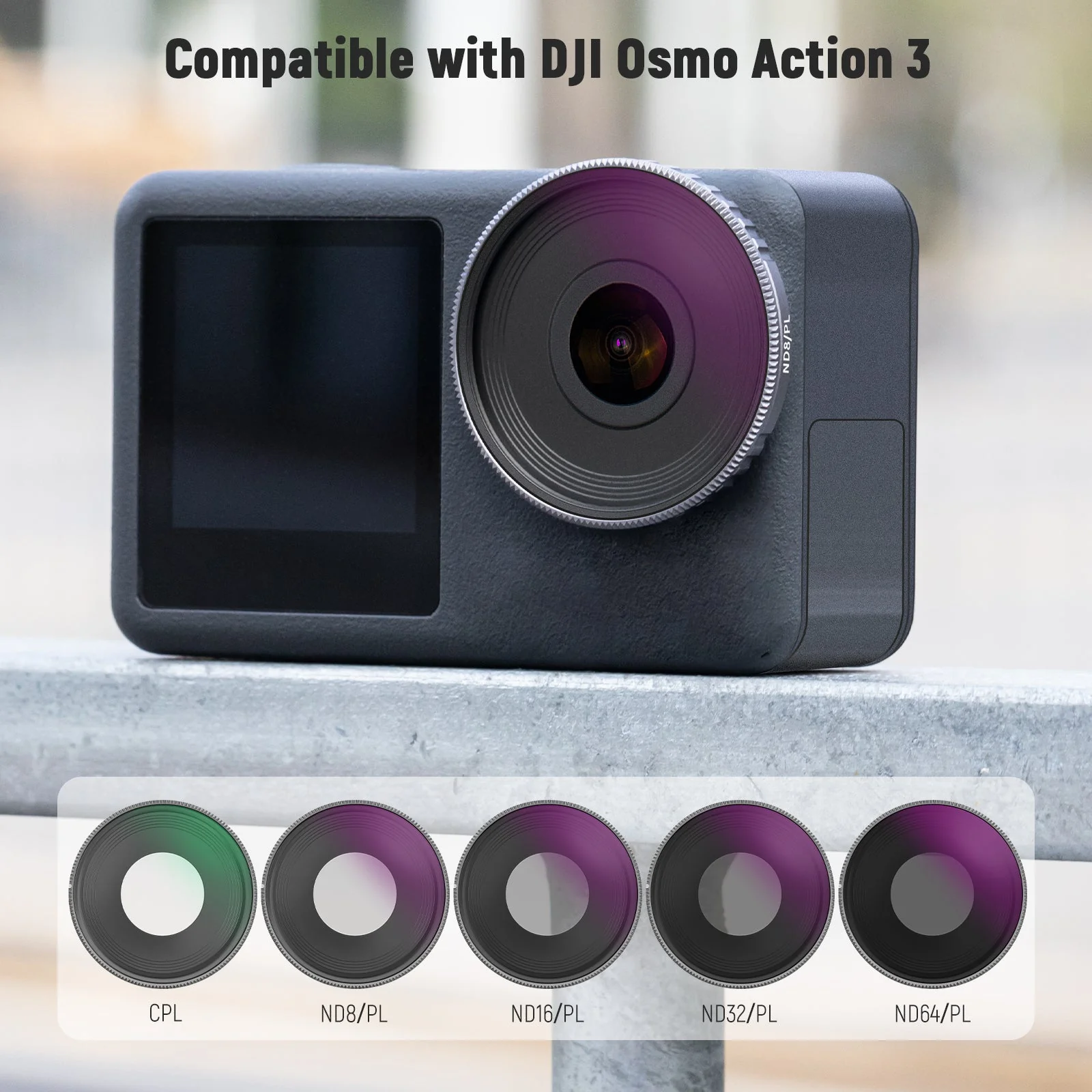 NEEWER ND/CPL Filter Set Compatible with DJI Osmo Action 3 - Image 4