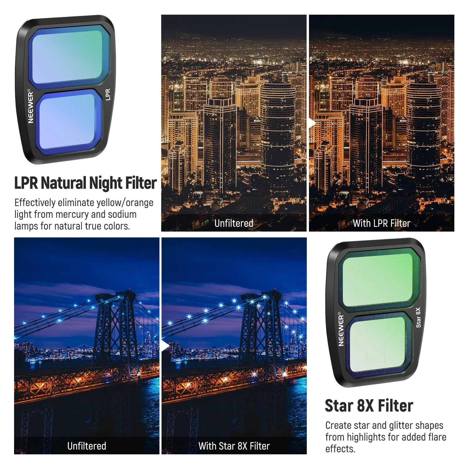 NEEWER ND & CPL & Effect Filter Set For DJI Air 3 - Image 3