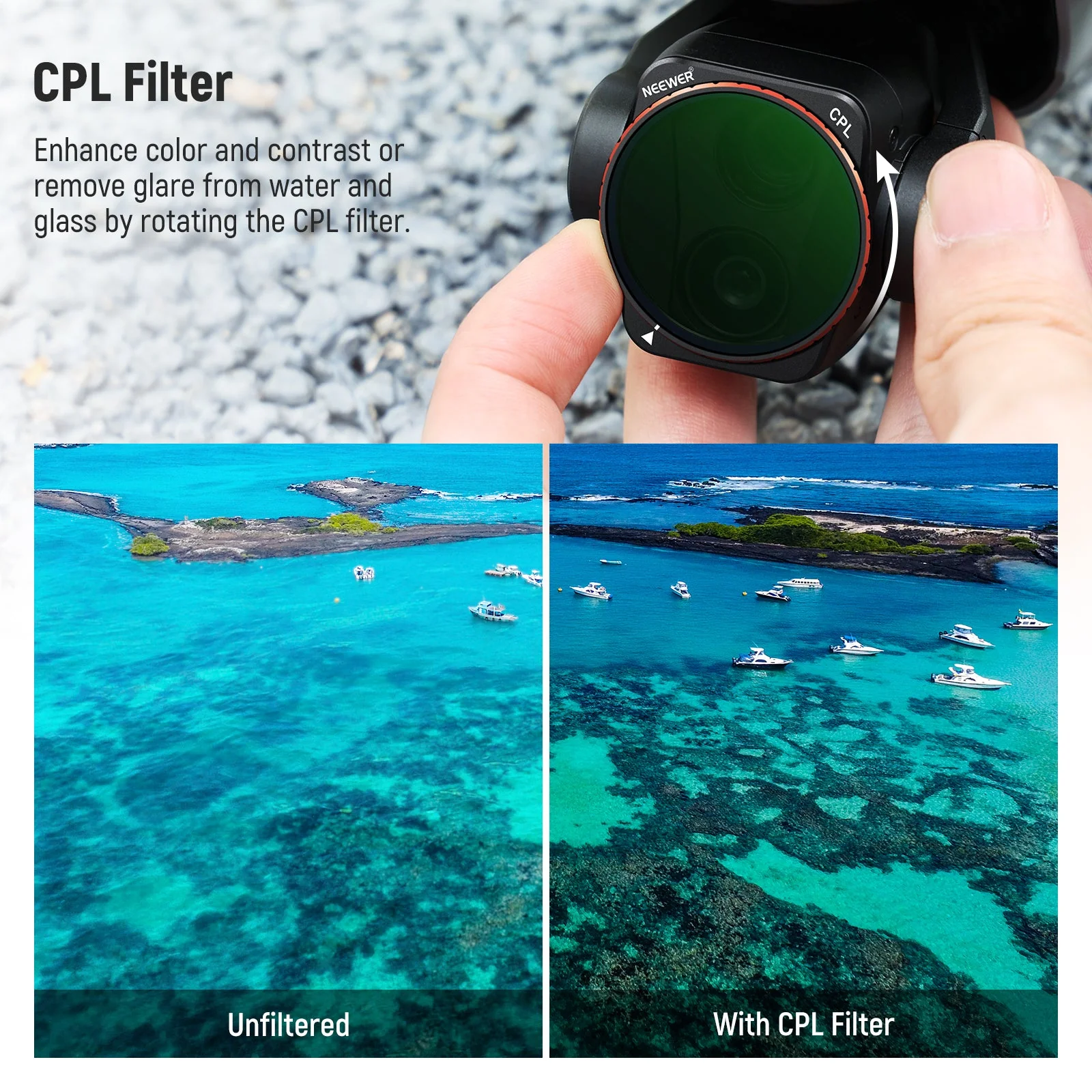 NEEWER ND & CPL & Effect Filter Set For DJI Air 3 - Image 5