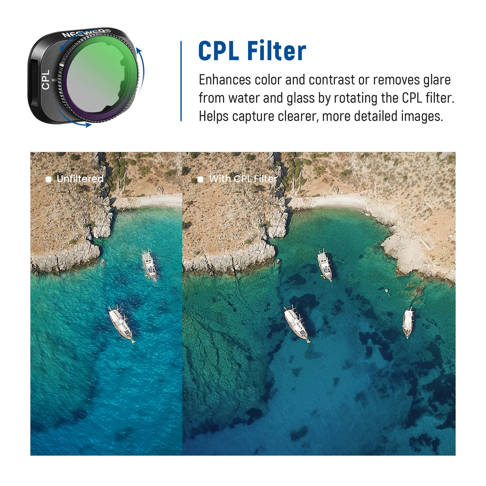 NEEWER Aluminum ND Filter Set compatible with DJI Mini 3/Mini 3 Pro - Image 5