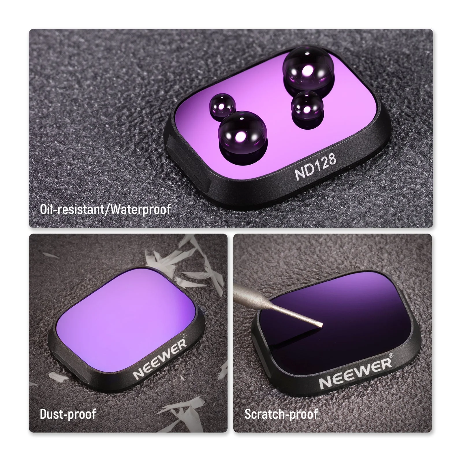 NEEWER Aluminum ND Filter Set compatible with DJI Mini 3/Mini 3 Pro - Image 8