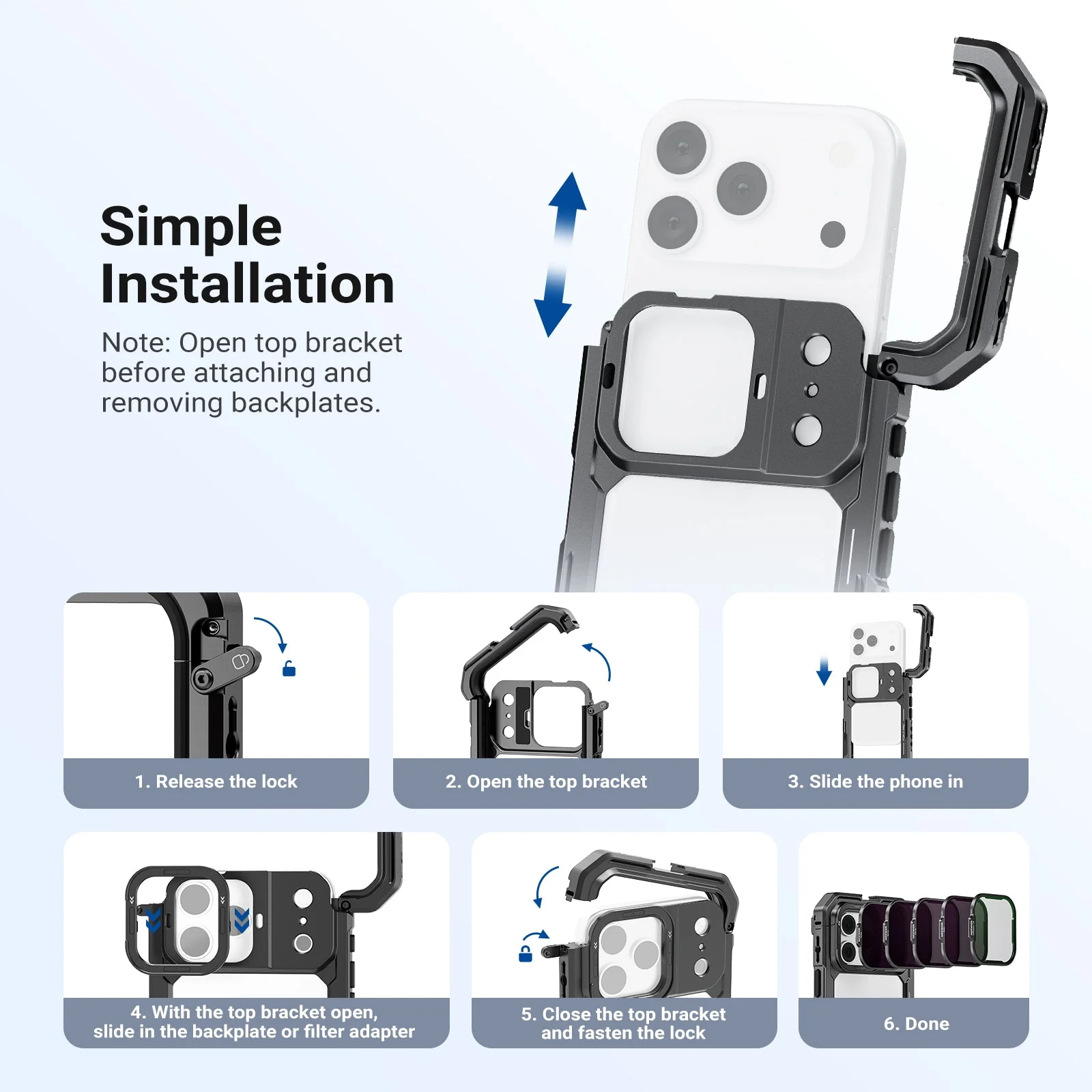 NEEWER Filter Set for iPhone 17 Pro/Pro Max Phone Cage - Image 10