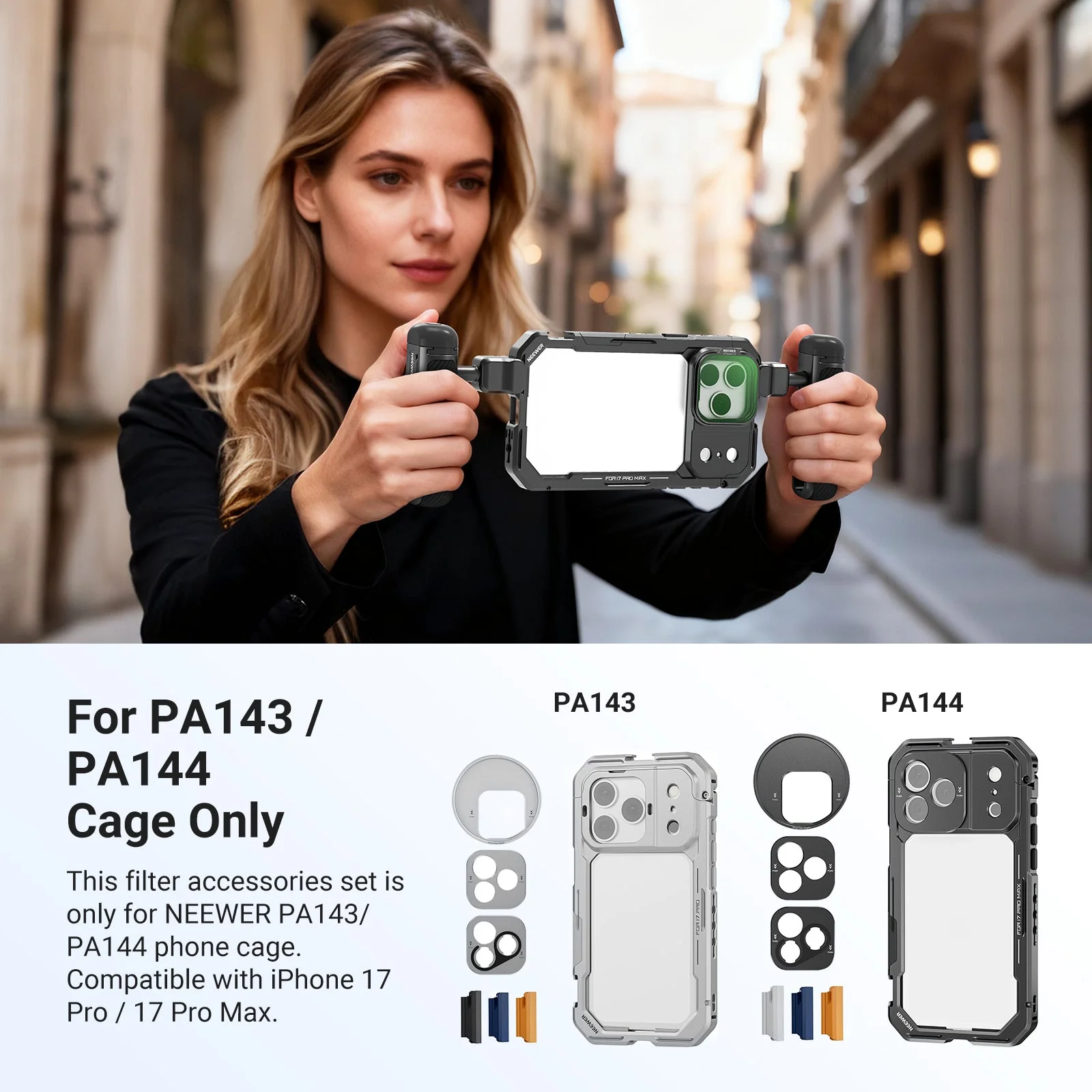 NEEWER Filter Set for iPhone 17 Pro/Pro Max Phone Cage - Image 11