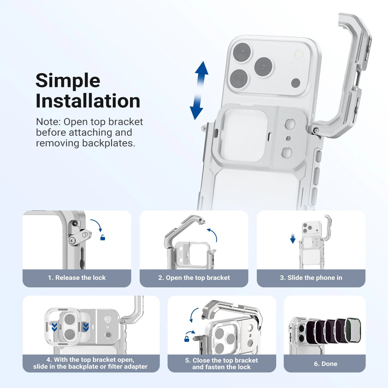 NEEWER Filter Set for iPhone 17 Pro/Pro Max Phone Cage - Image 3