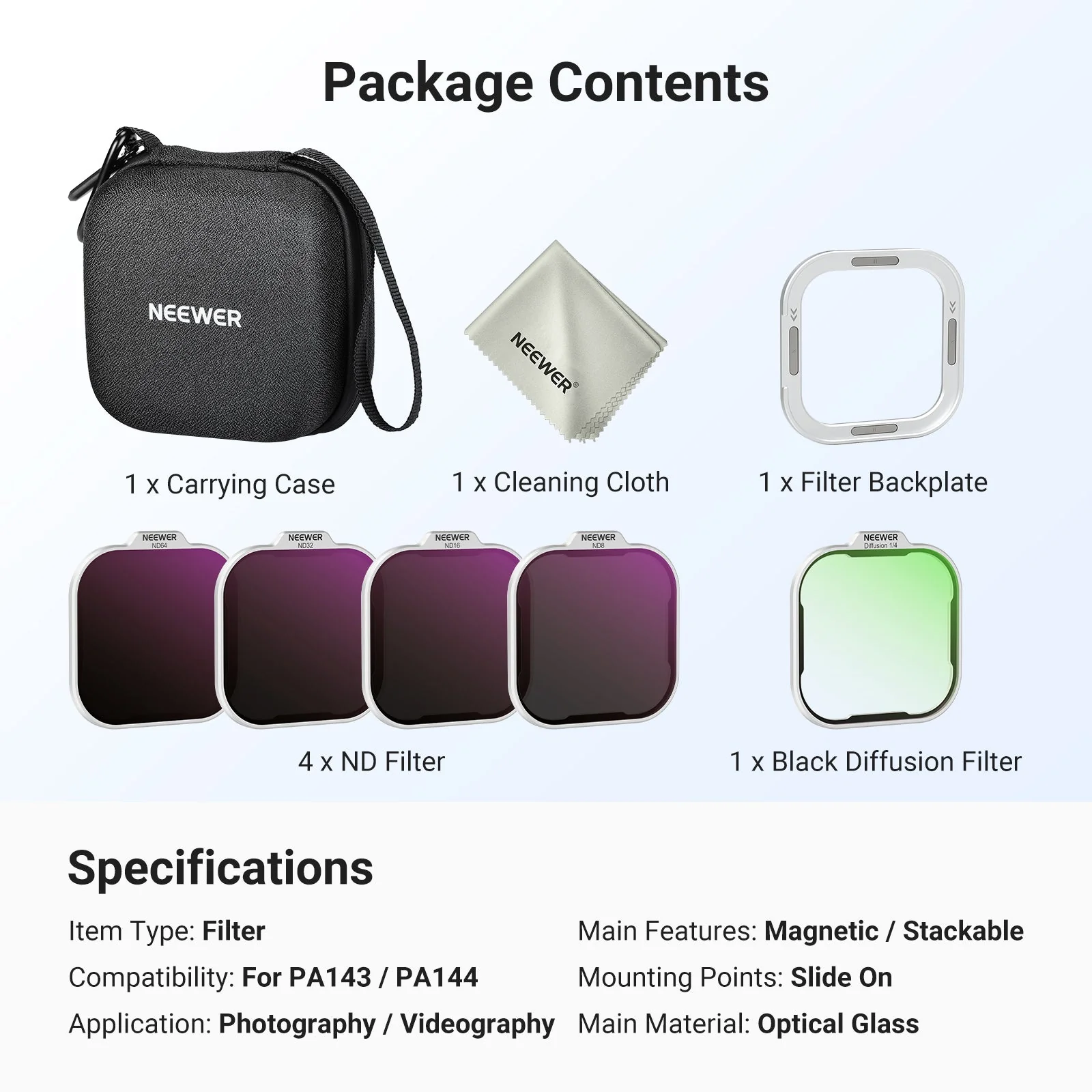 NEEWER Filter Set for iPhone 17 Pro/Pro Max Phone Cage - Image 8