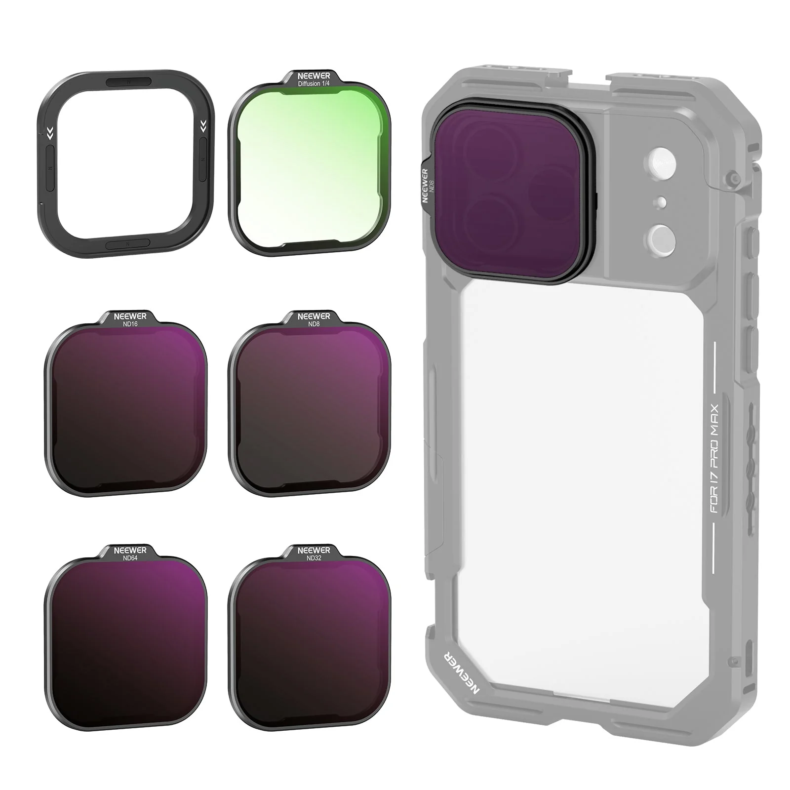 NEEWER Filter Set for iPhone 17 Pro/Pro Max Phone Cage - Image 9