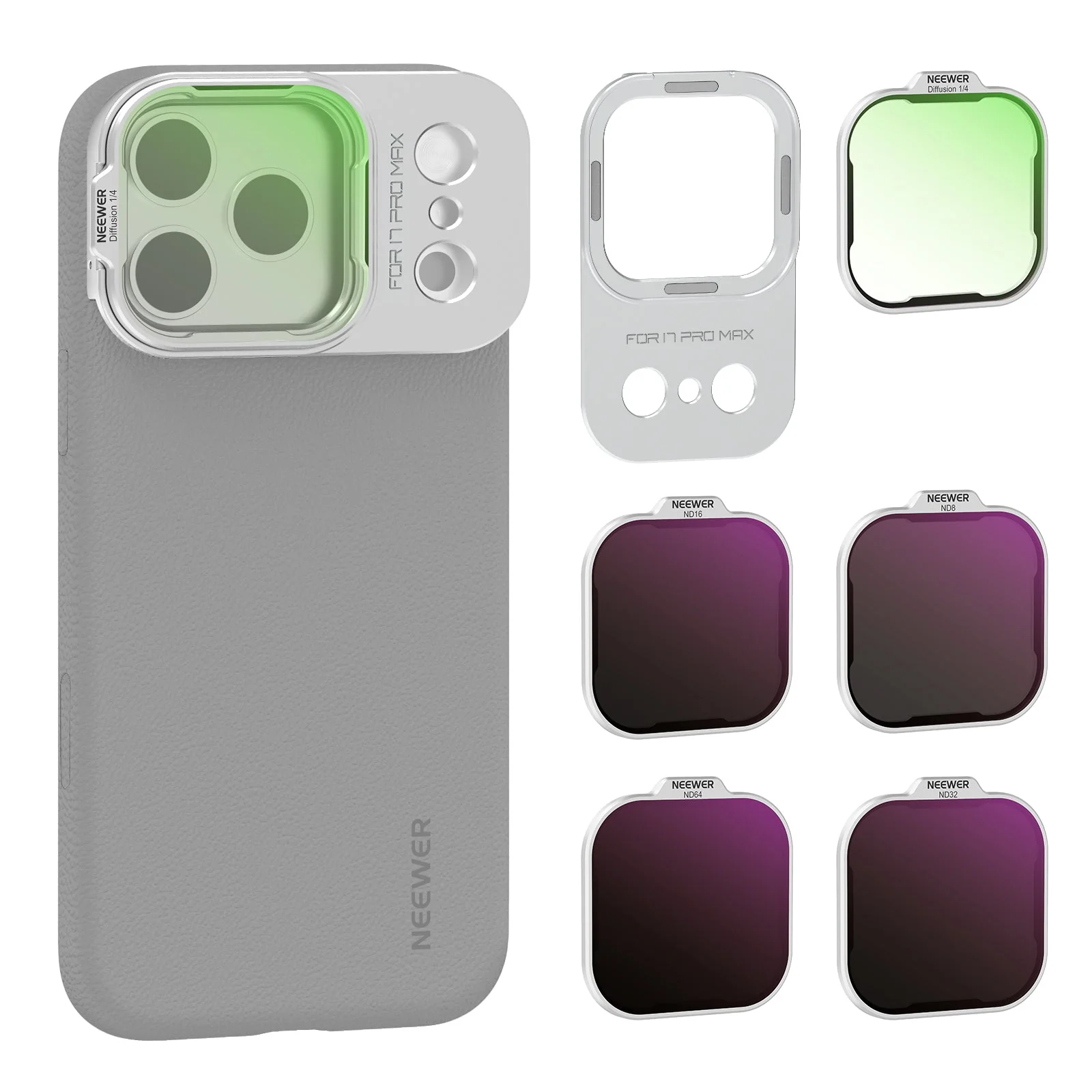 NEEWER ND Filter Set for iPhone 17 Pro/Pro Max Phone Case