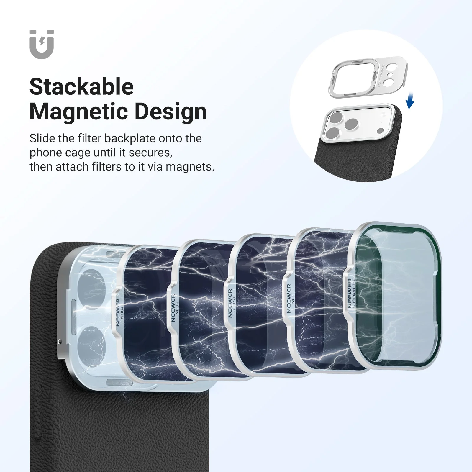 NEEWER ND Filter Set for iPhone 17 Pro/Pro Max Phone Case - Image 4