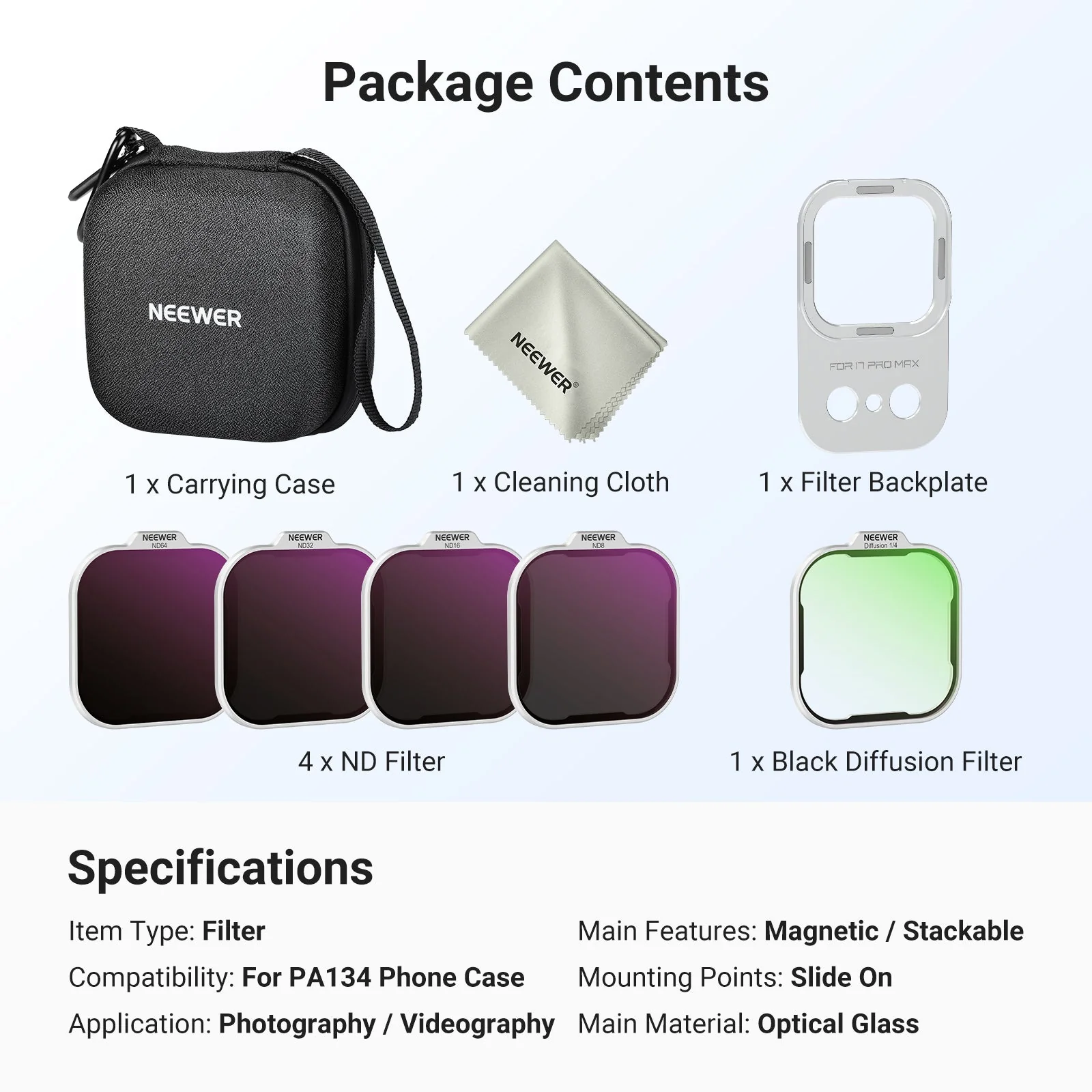 NEEWER ND Filter Set for iPhone 17 Pro/Pro Max Phone Case - Image 6