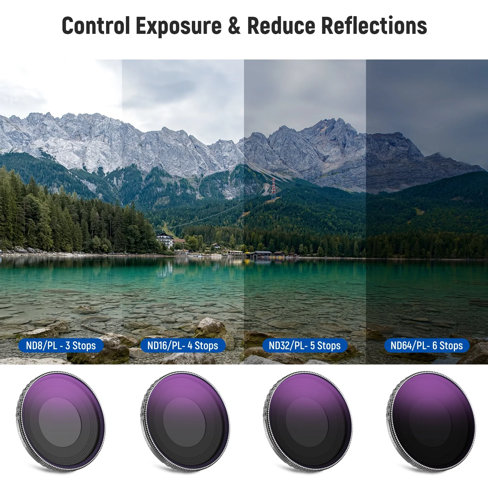 NEEWER ND/PL Filters Set for DJI Osmo Action 5 Pro/4 - Image 4